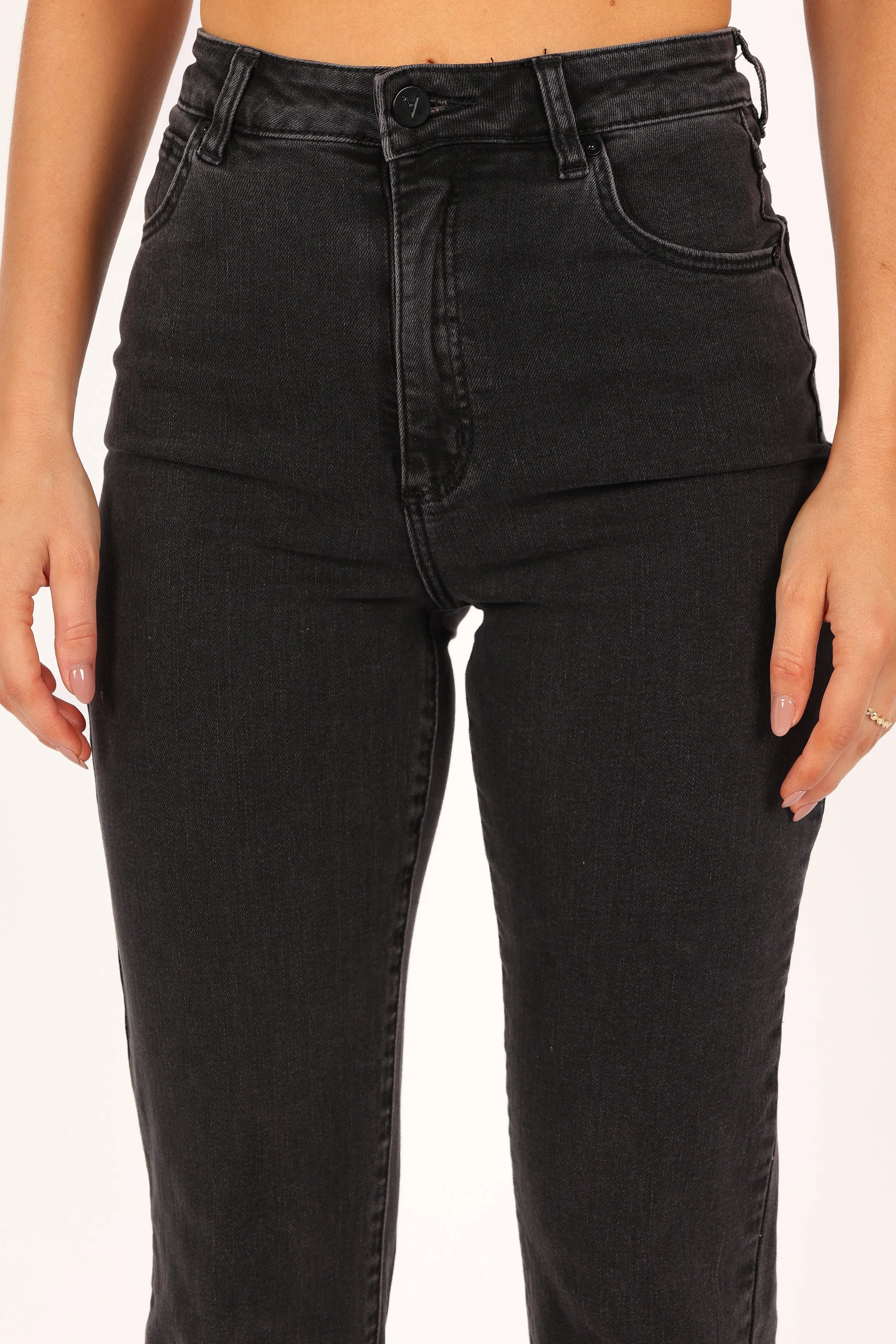 Abrand 94 High Slim Jeans - 90210 Washed Black