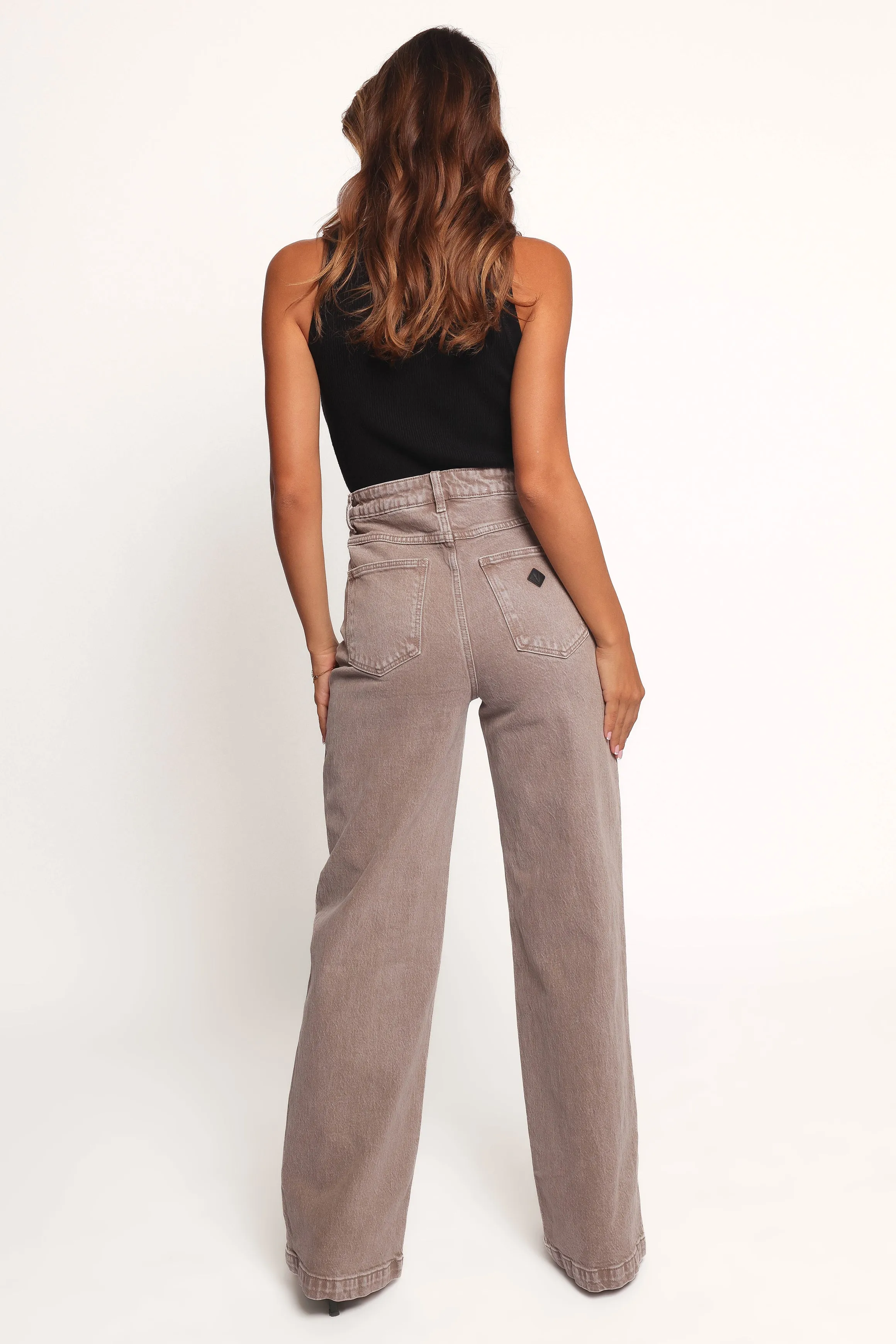 Abrand 94 High Wide Jeans - Mushroom