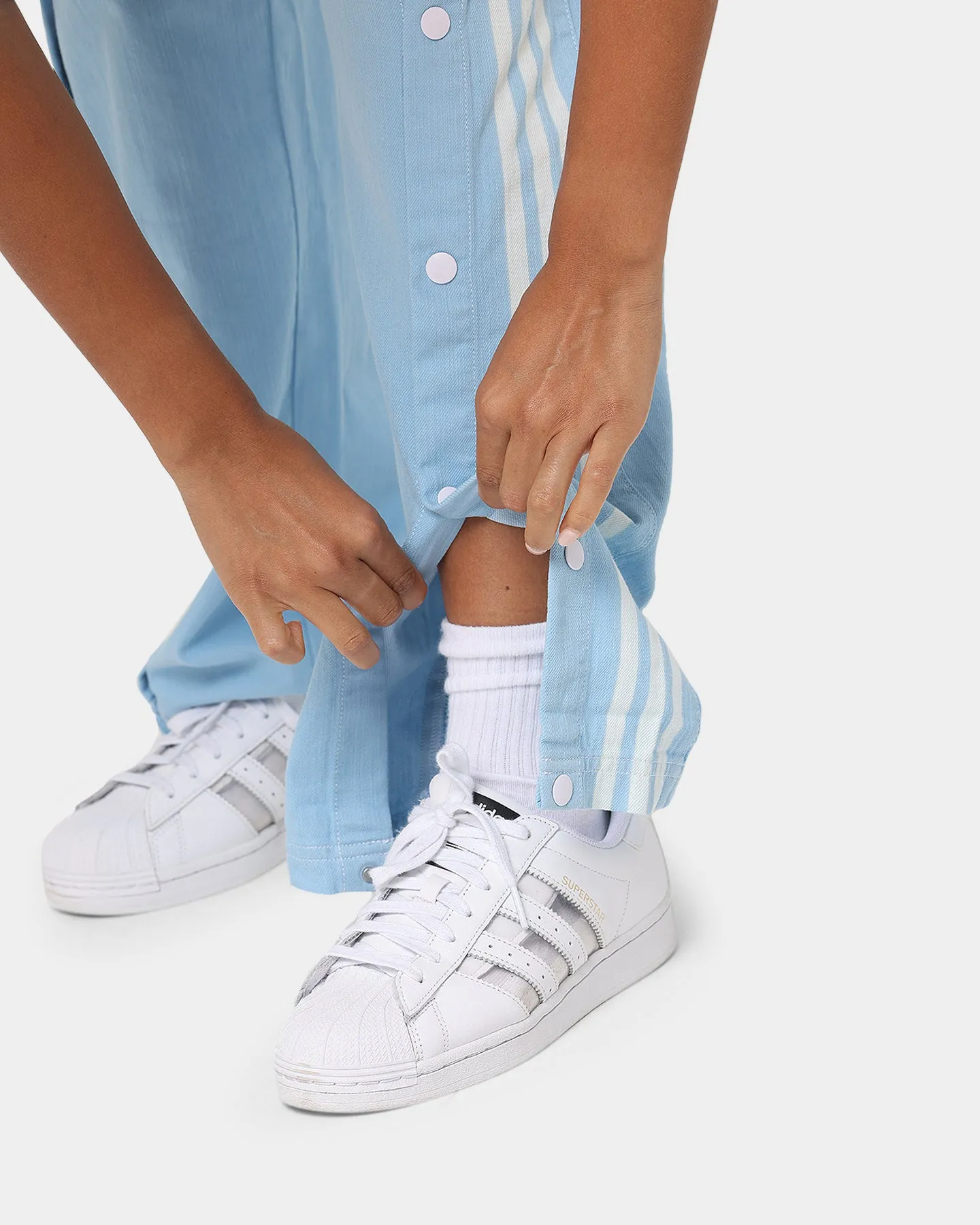 Adidas Denim Pants Clear Blue
