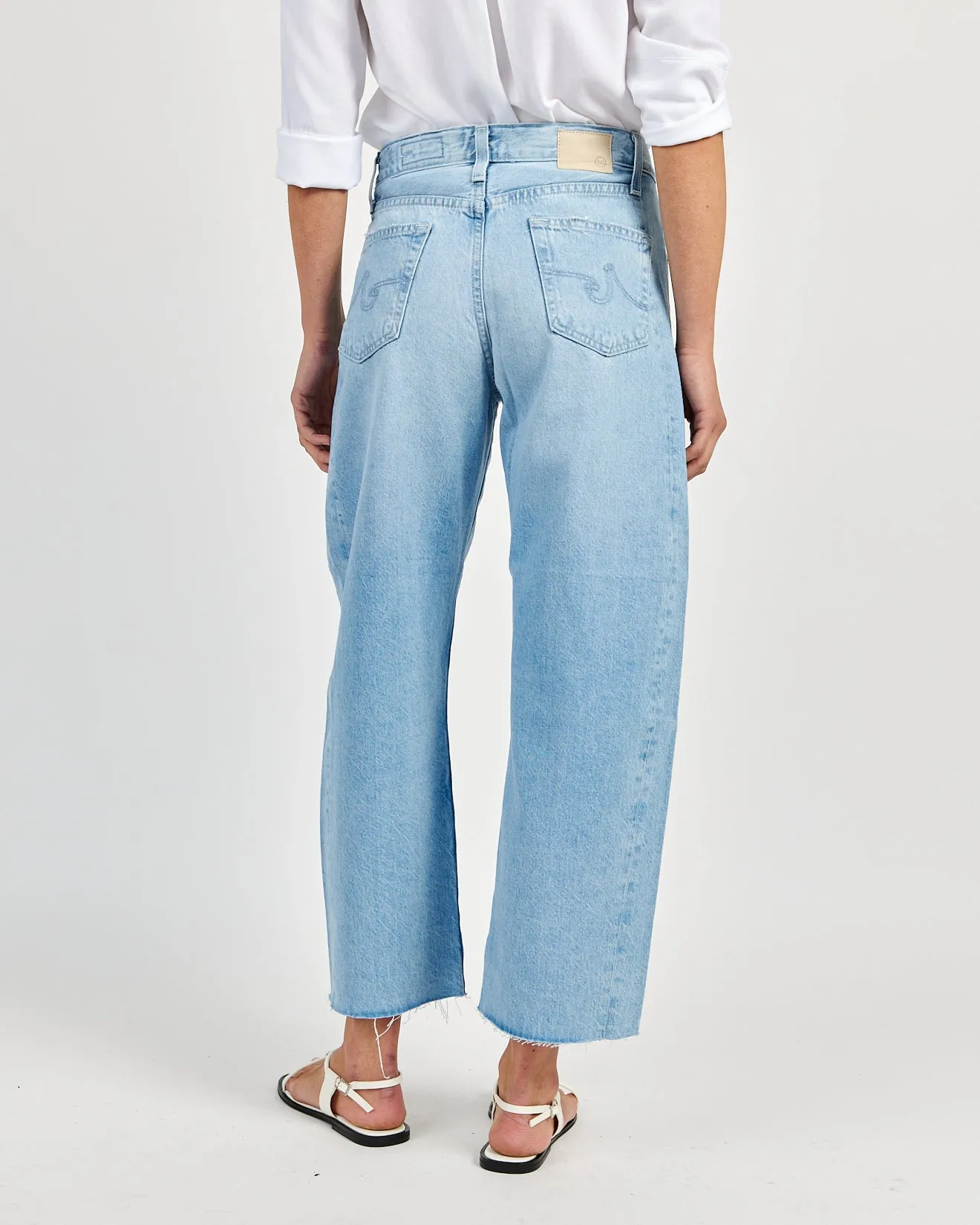 AG Jeans Hattie Crop High Rise Barrel - Sunrise