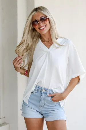 All Is Well Off White Blouse