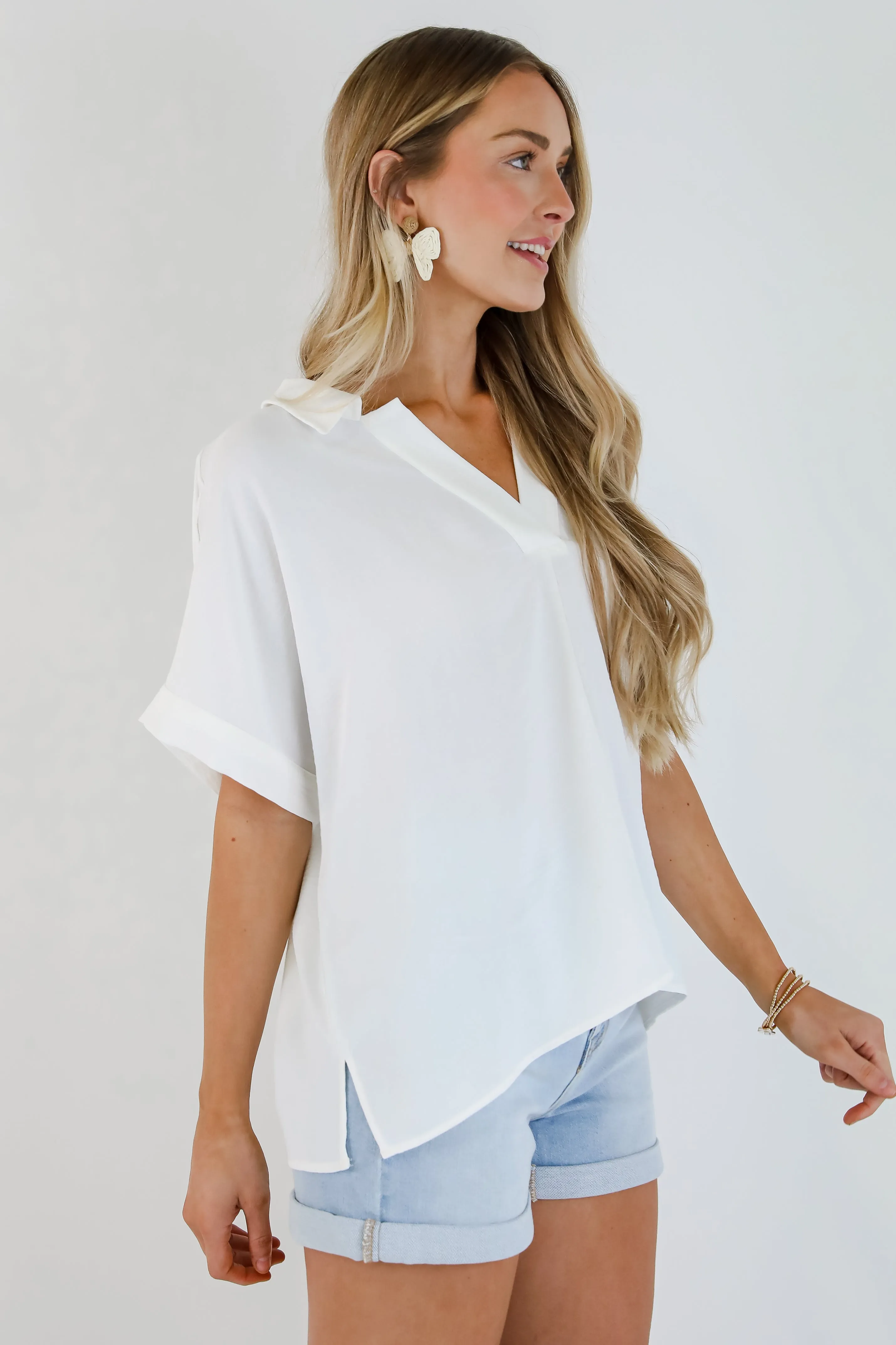 All Is Well Off White Blouse