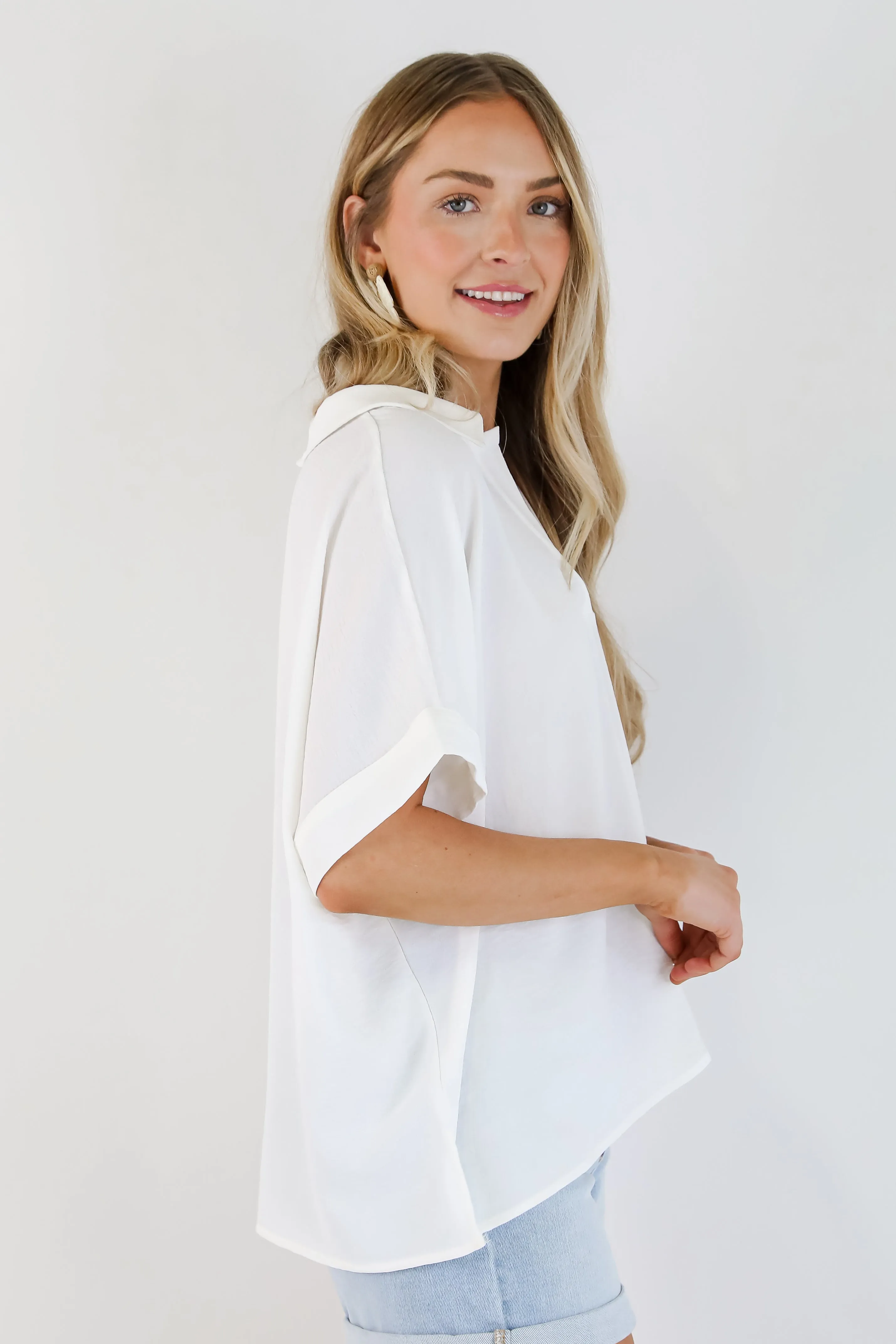 All Is Well Off White Blouse