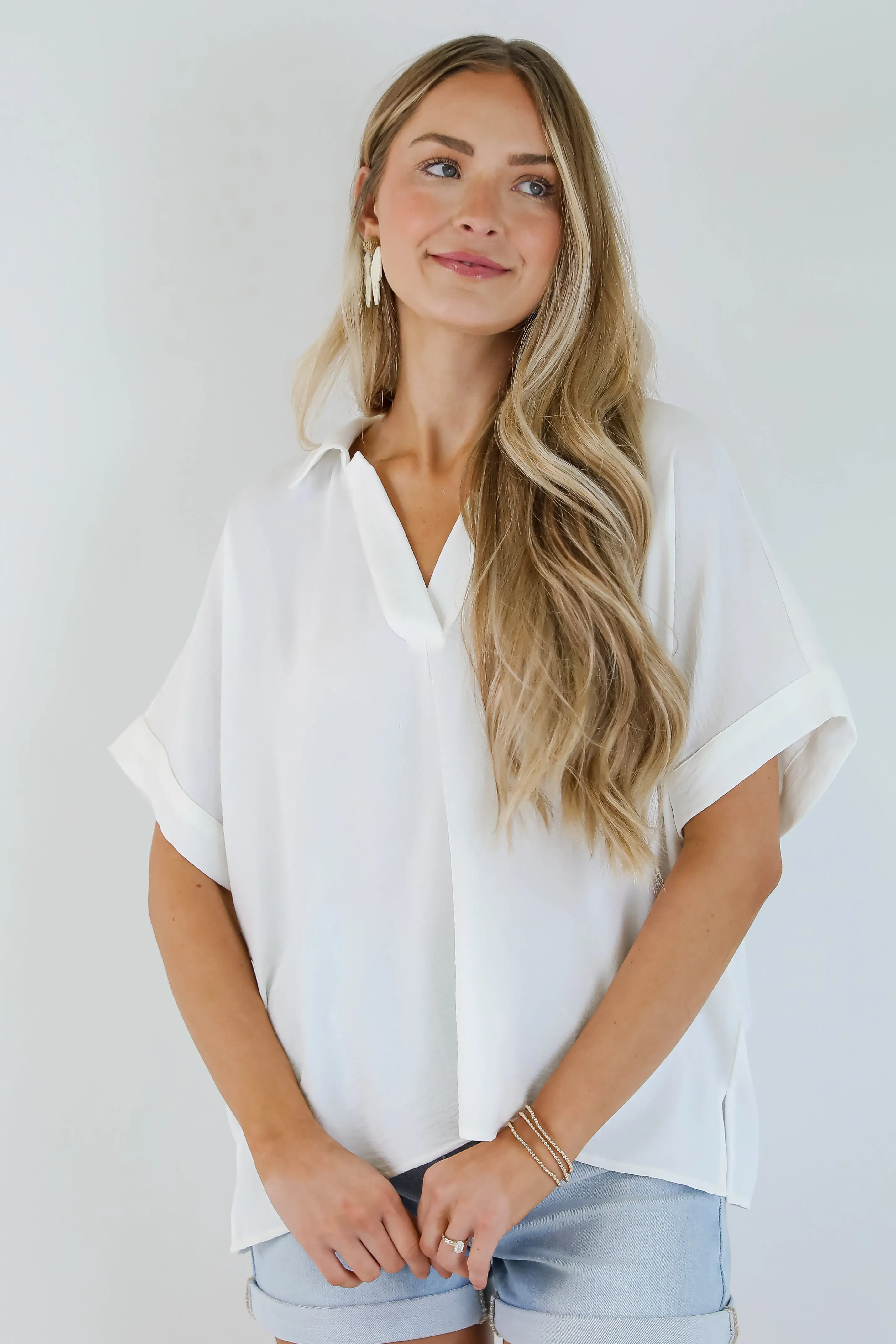 All Is Well Off White Blouse