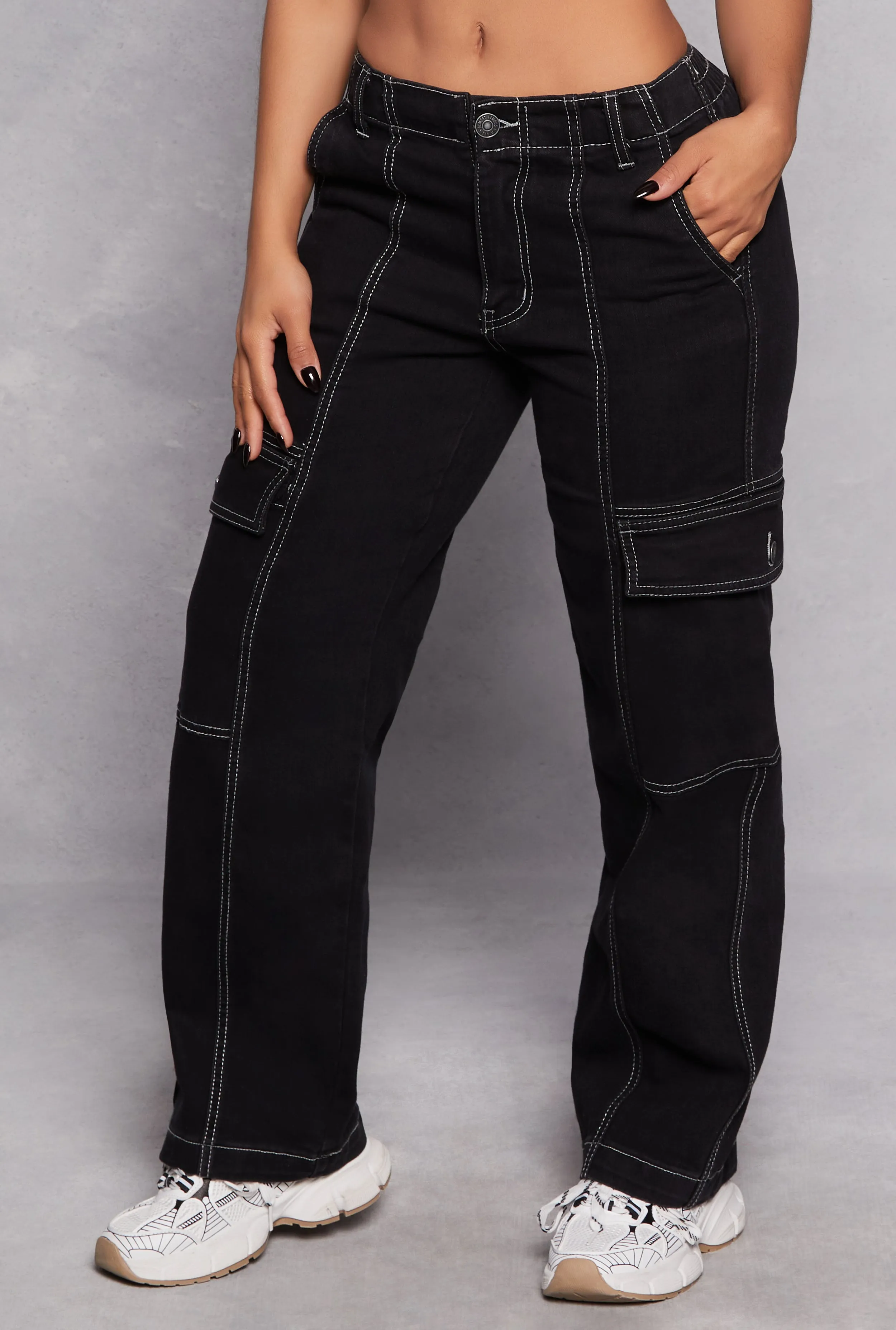 Almost Famous Wide Leg Cargo Jeans