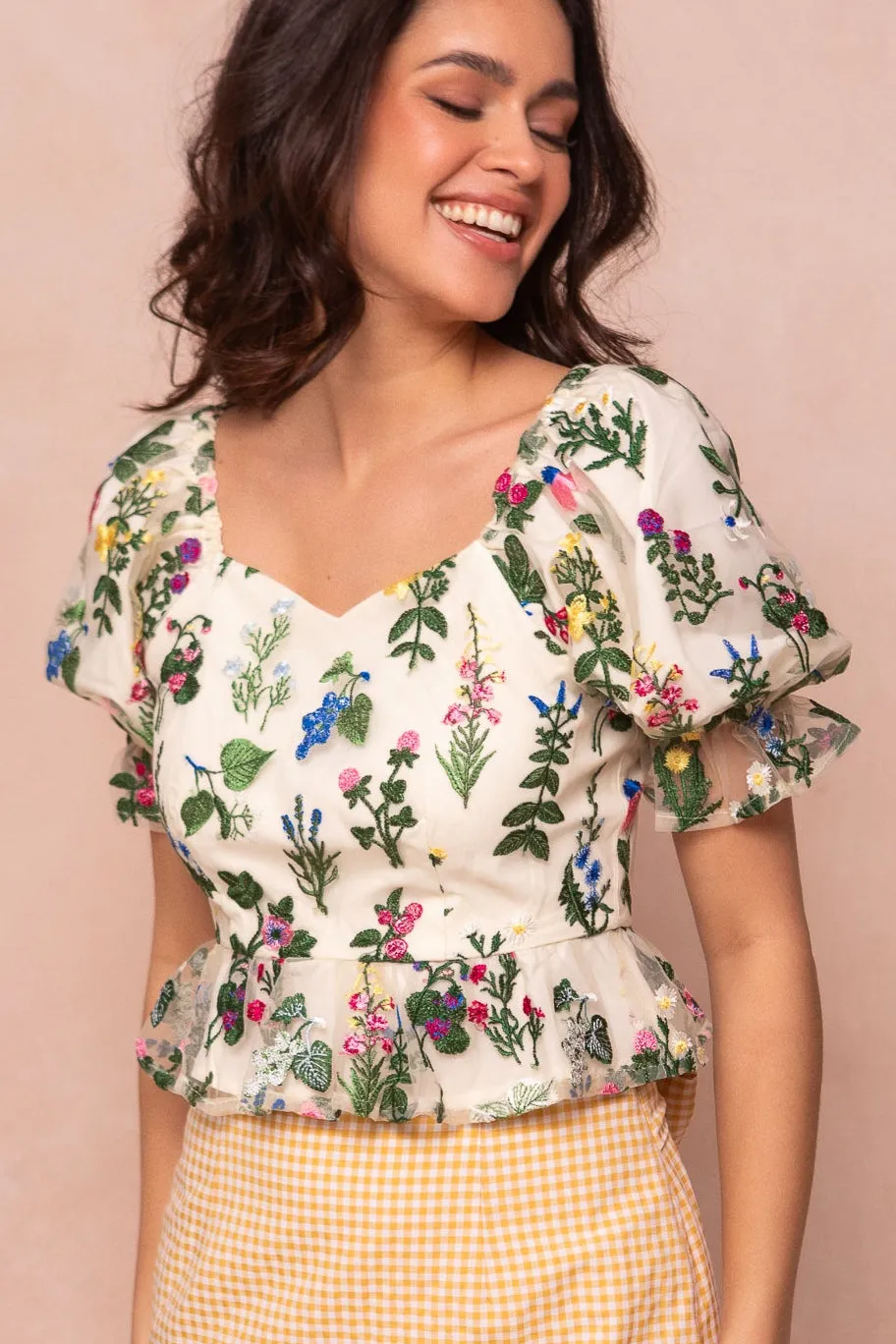 Amora Top in Multicolor Floral
