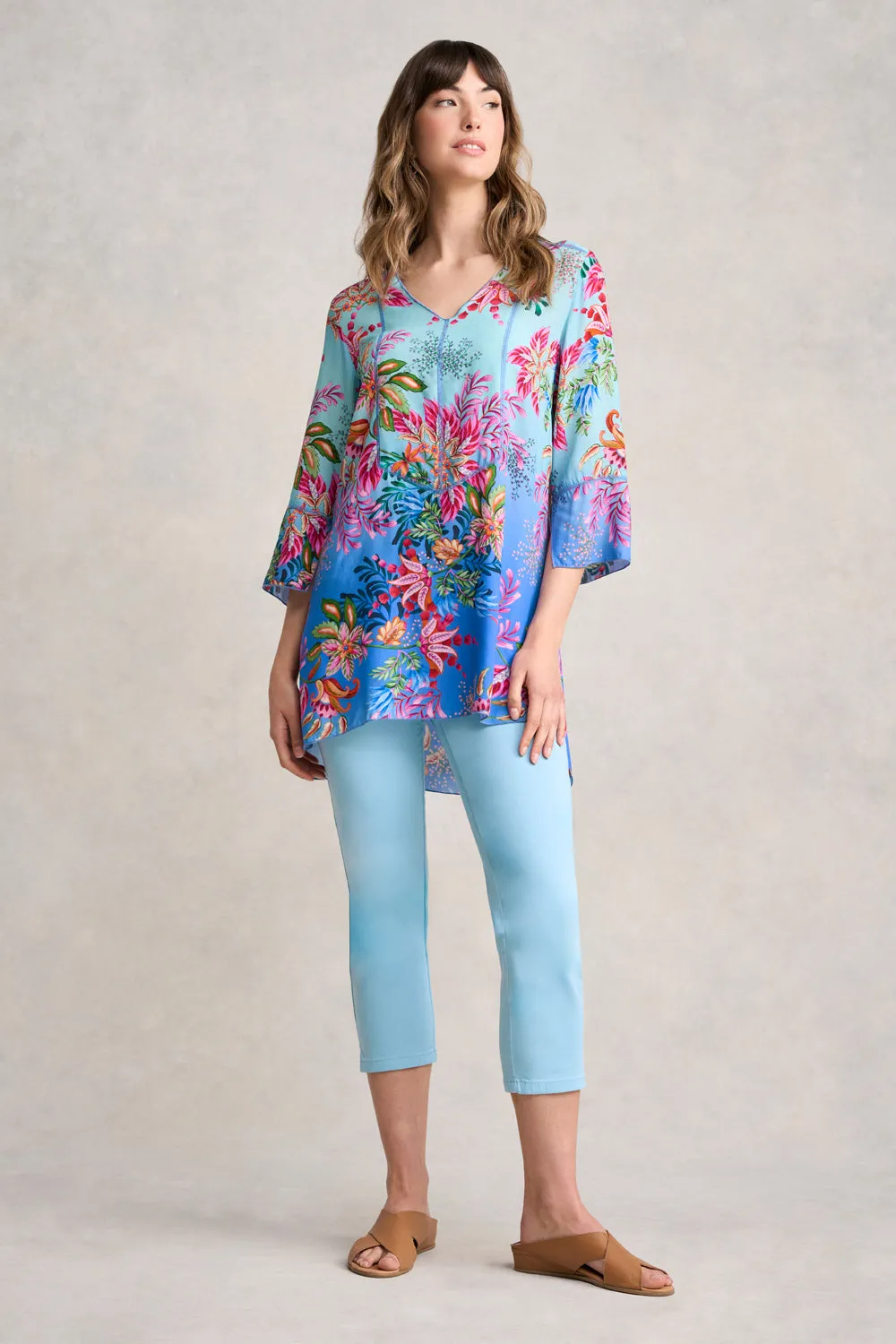 Bengajean® 3/4 Slim Leg - Summer Sky Blue