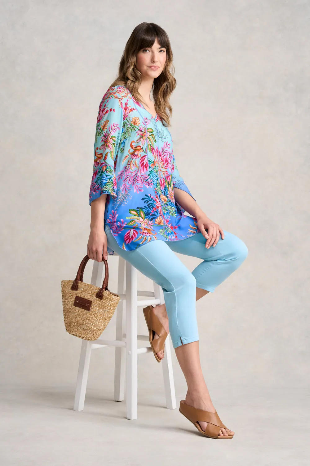 Bengajean® 3/4 Slim Leg - Summer Sky Blue