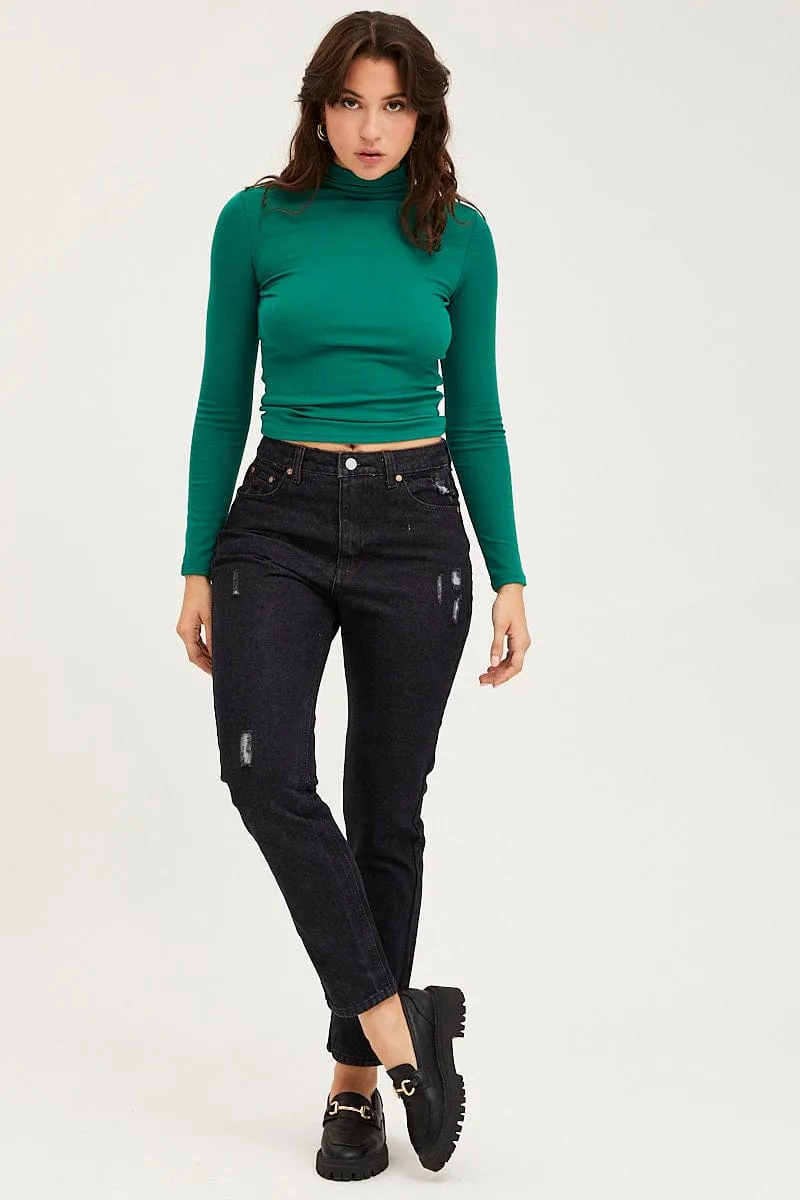 Black Mom Jeans High Rise