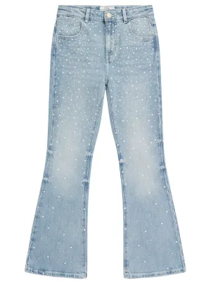 Blue Denim Flare Jeans