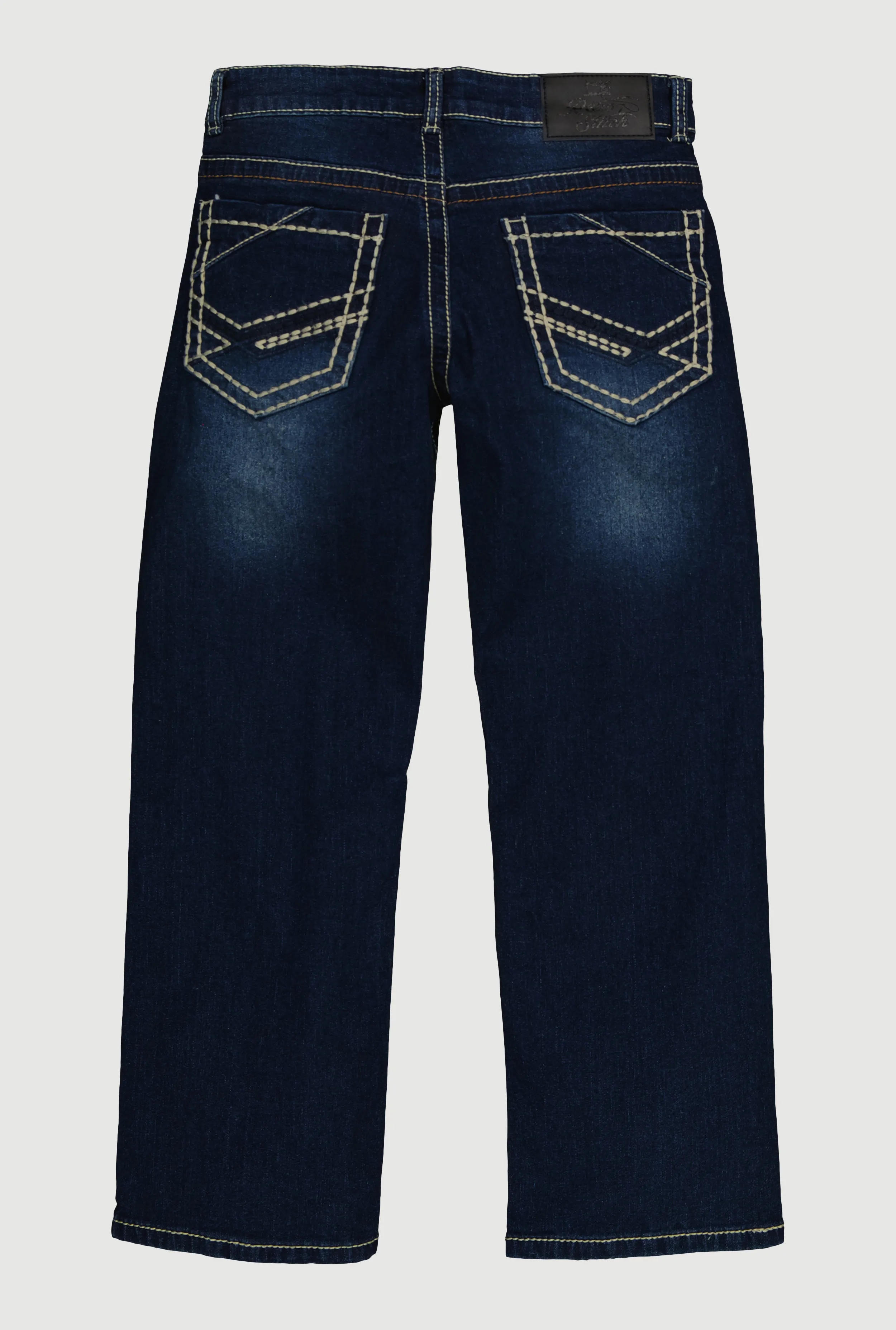 Boys Decorative Stitch Whiskered Jeans