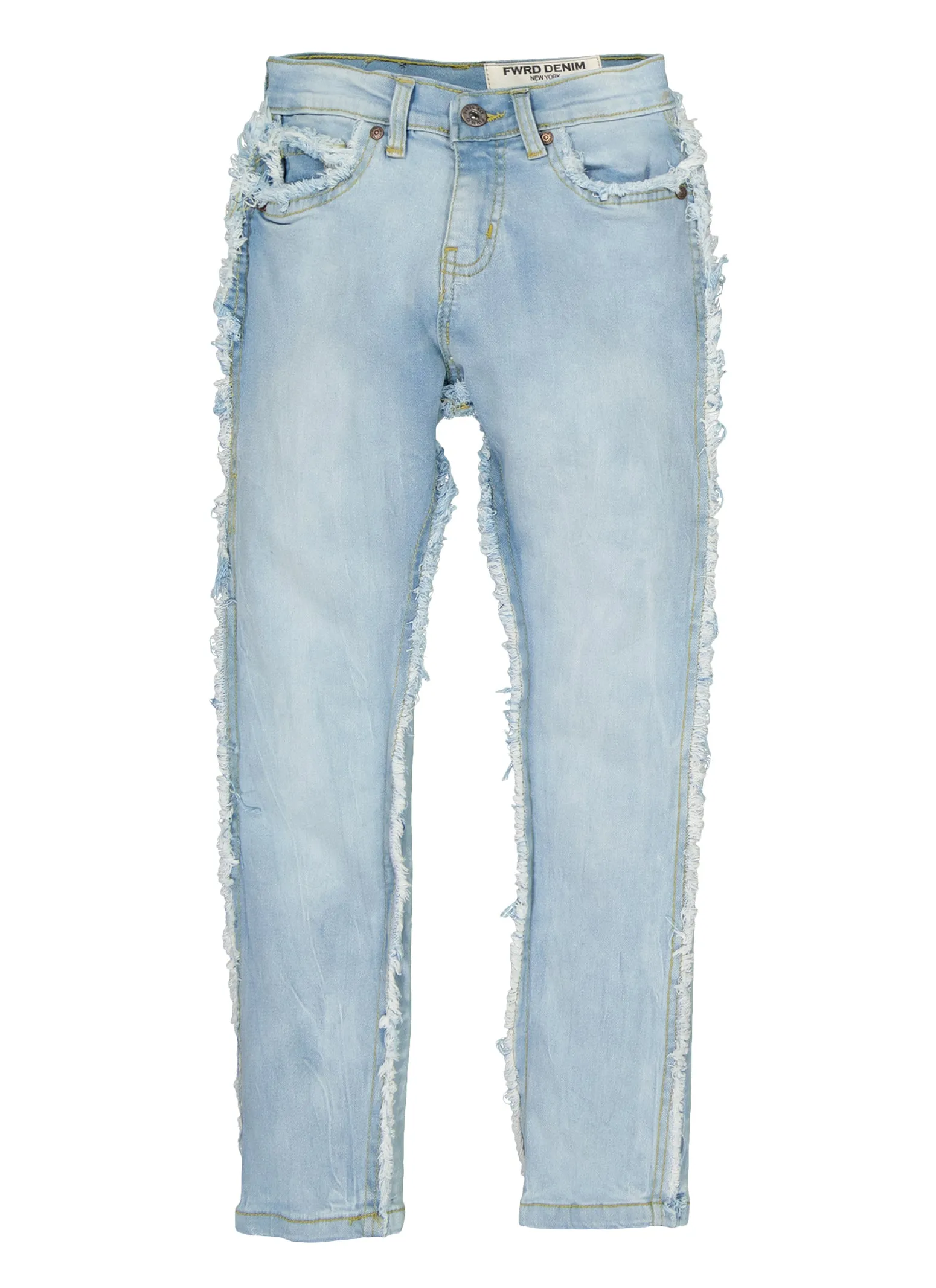Boys Frayed Slim Leg Jeans