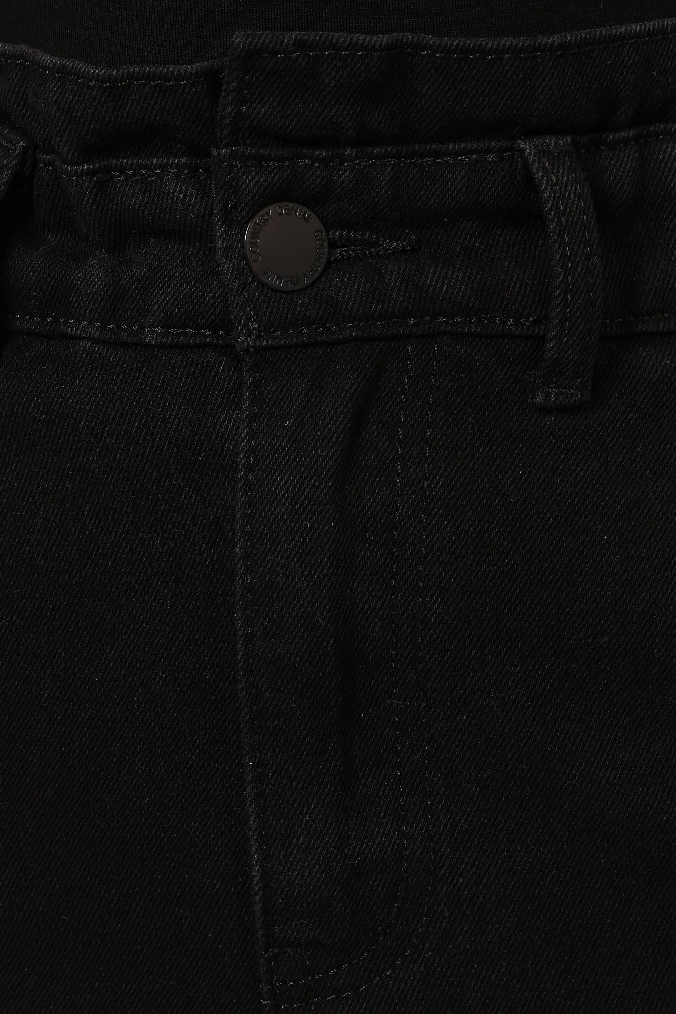 Cooper Paperbag Waist Jean - Black