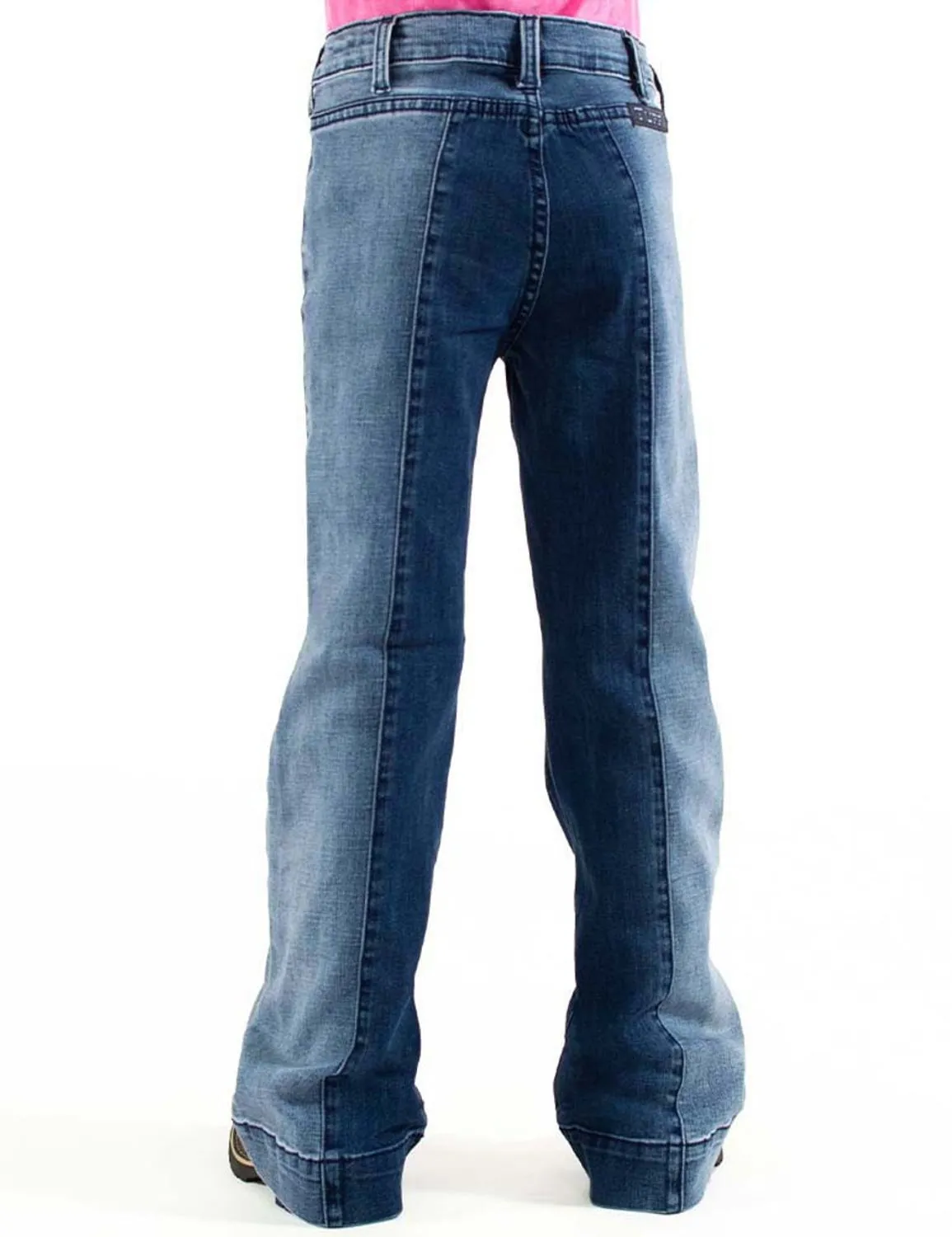 Cowgirl Tuff Kids Girls Night and Day Medium Wash Cotton Blend Jeans