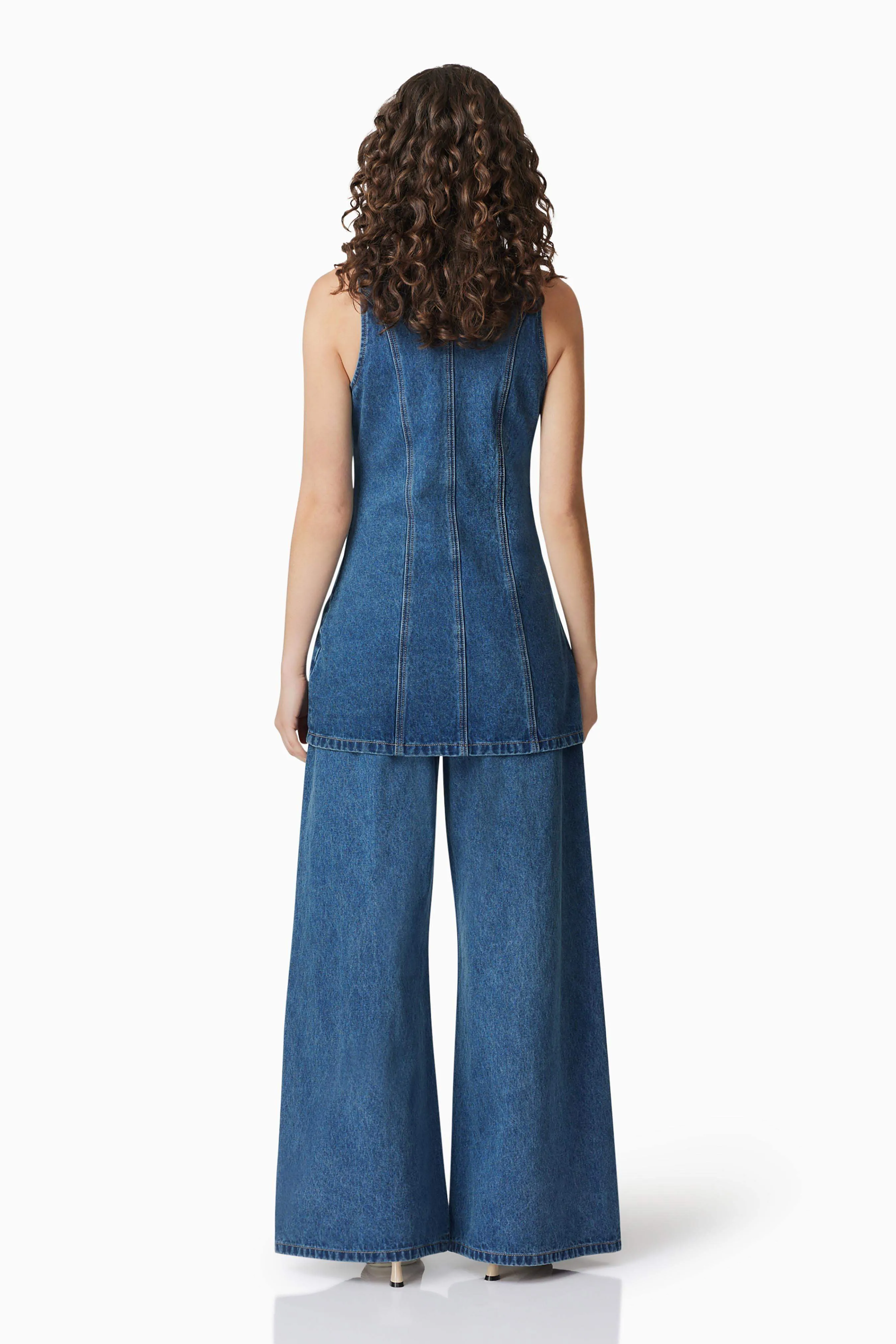 CURAAE Clara Sleeveless Denim Top