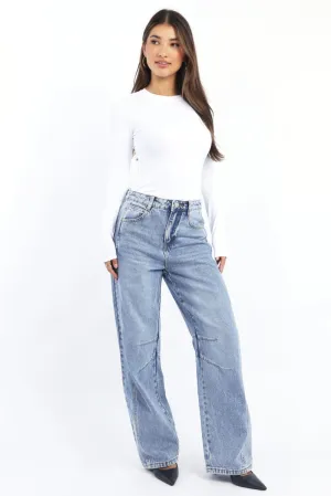 Denim Barrel Jeans