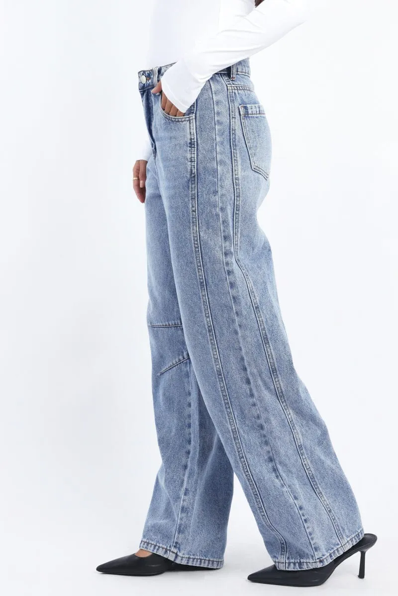 Denim Barrel Jeans