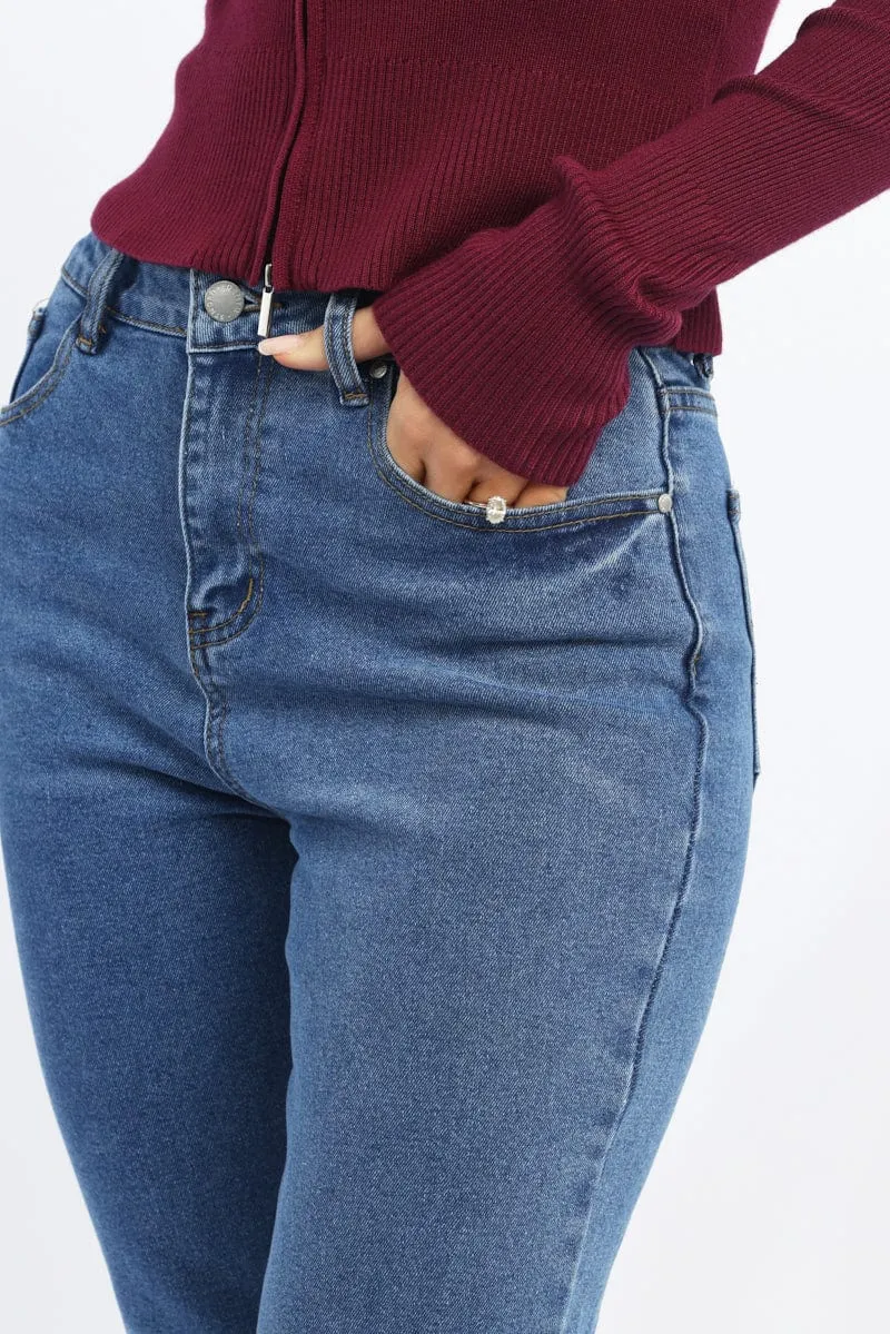 Denim Mom Jeans High Rise