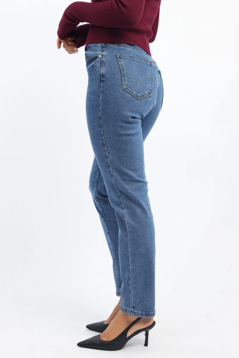 Denim Mom Jeans High Rise