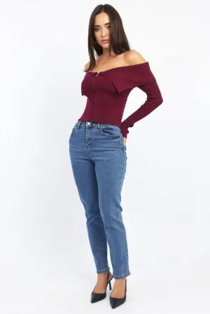Denim Mom Jeans High Rise