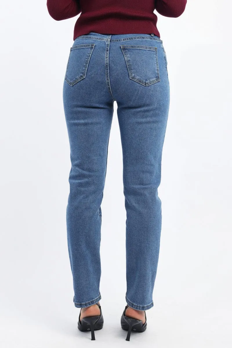 Denim Mom Jeans High Rise