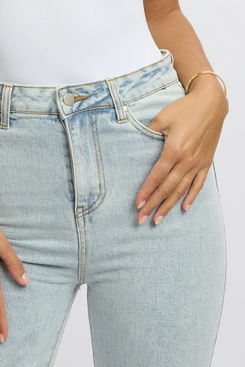 Denim Wide Leg Jeans