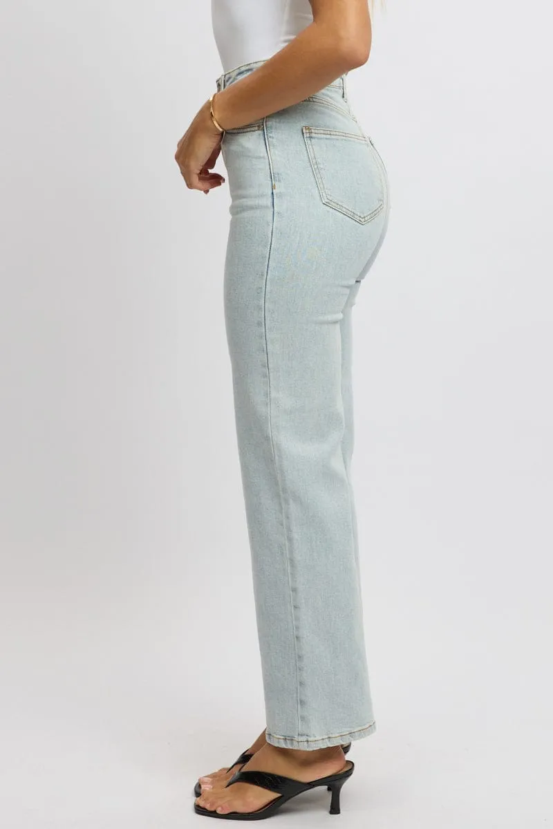 Denim Wide Leg Jeans