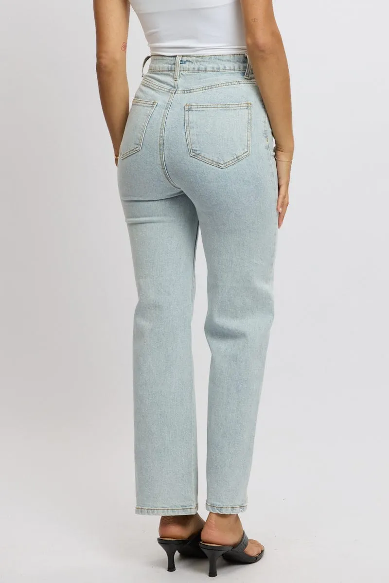 Denim Wide Leg Jeans