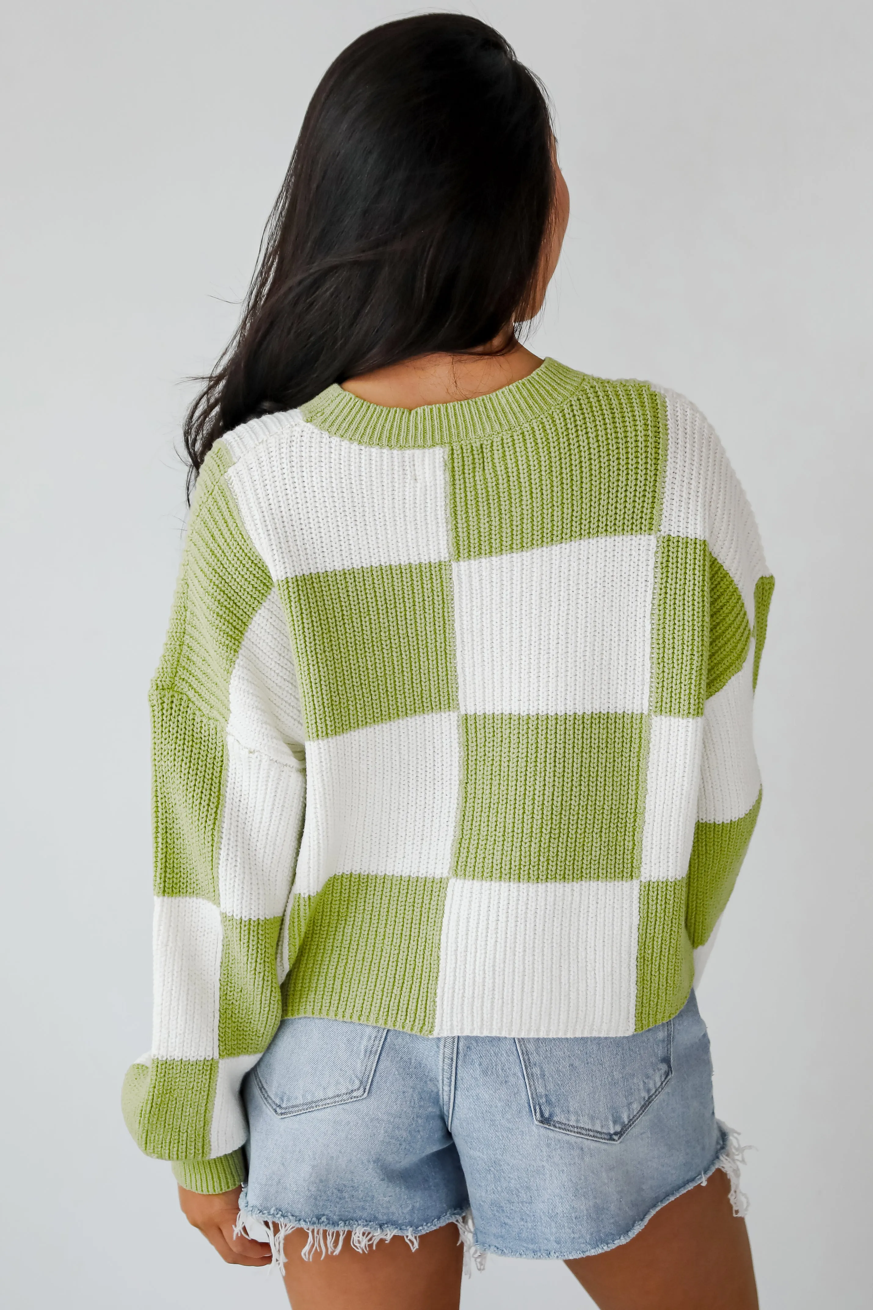 FINAL SALE - Precisely Adorable Checkered Sweater