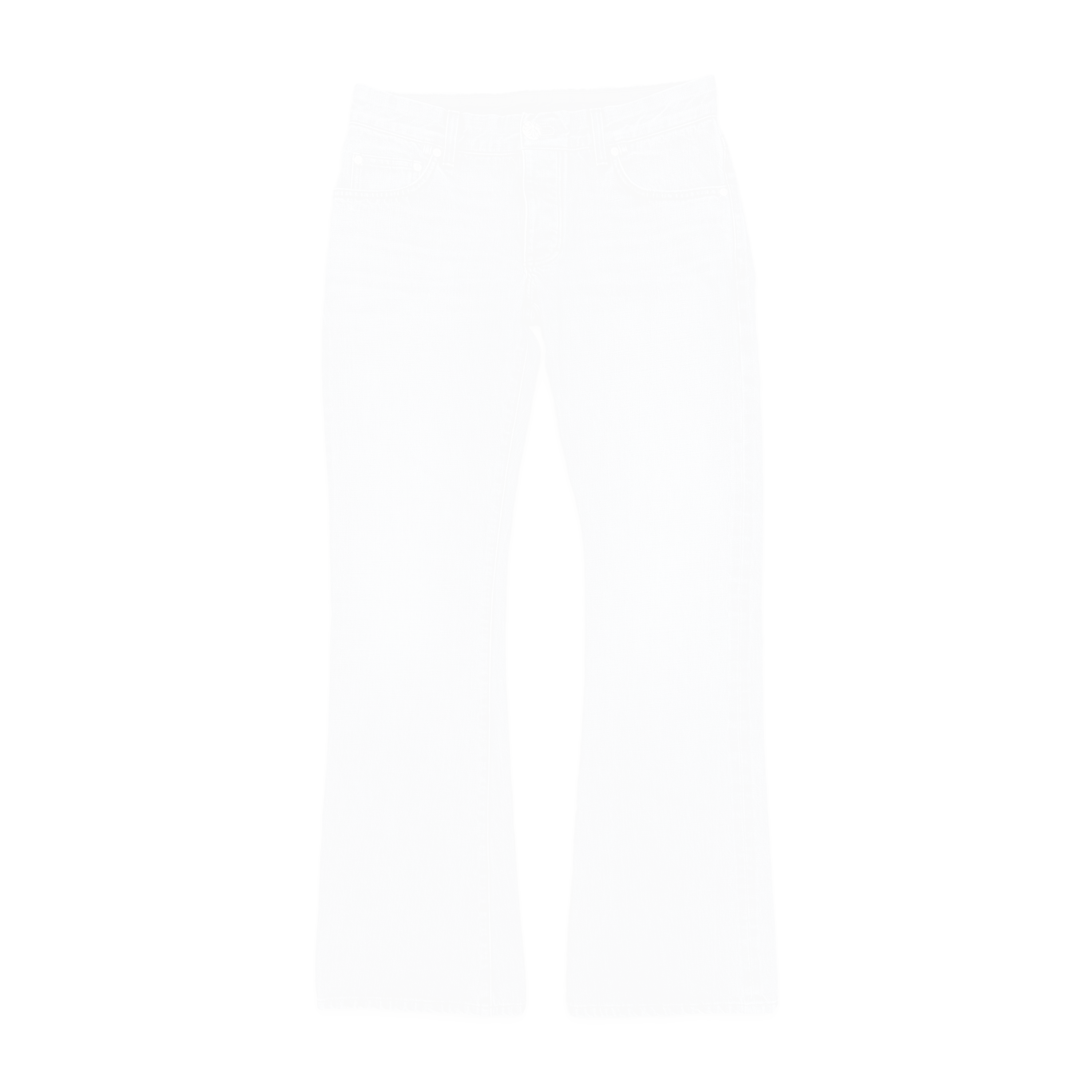 FU Low Rise Flared Denim Jeans Indigo Blue