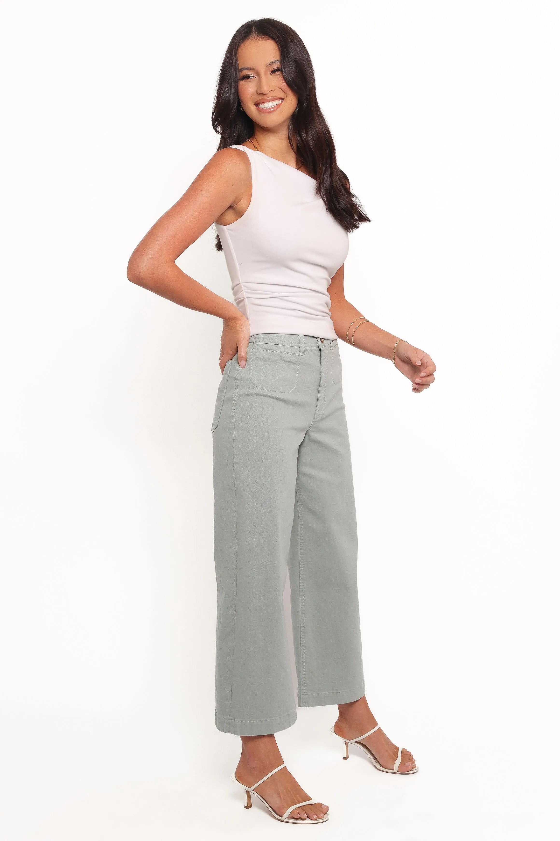Gemma Cropped Wide Leg Jean - Zuma
