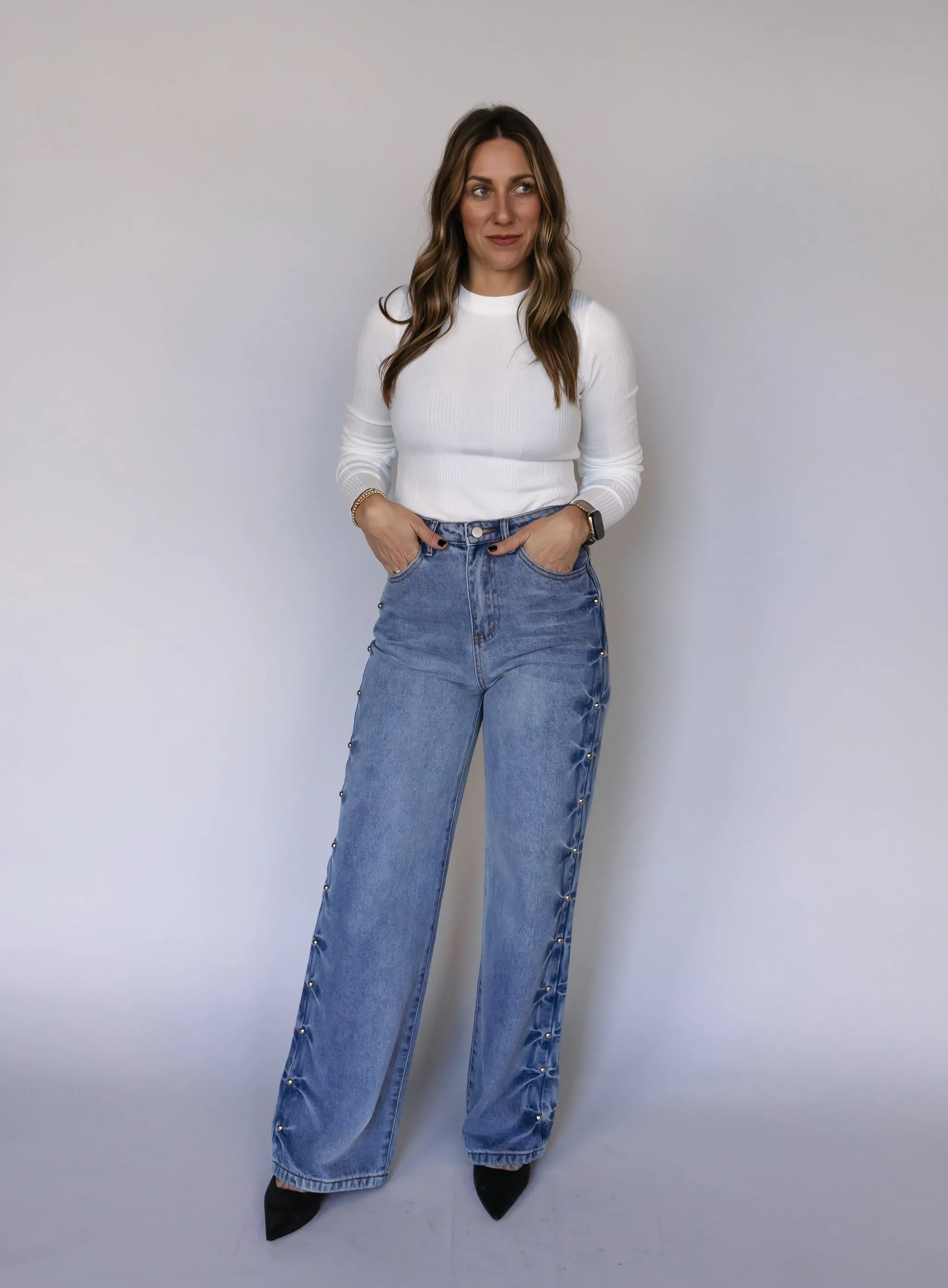 Halen Studded Jeans - Final Sale