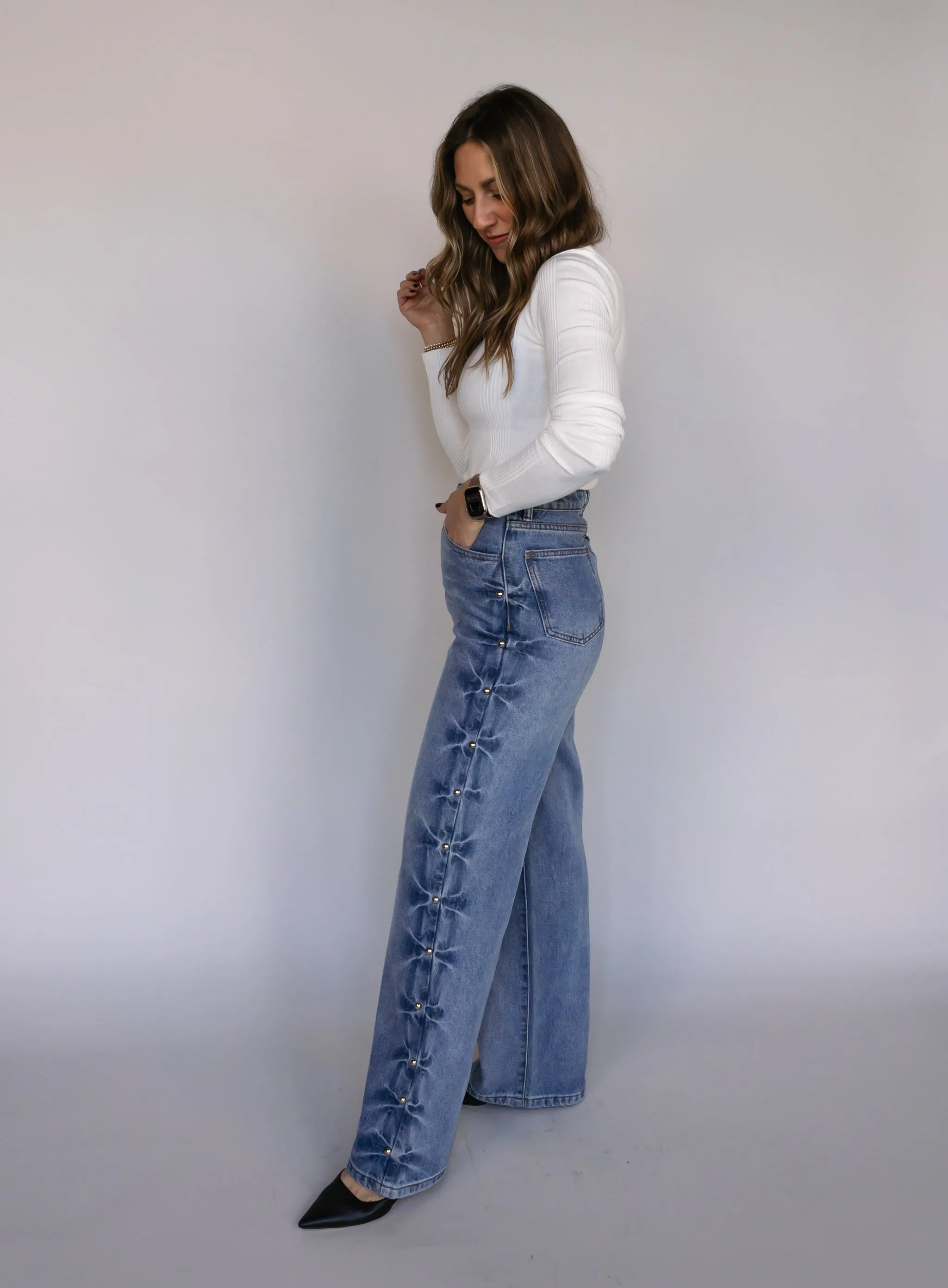 Halen Studded Jeans - Final Sale
