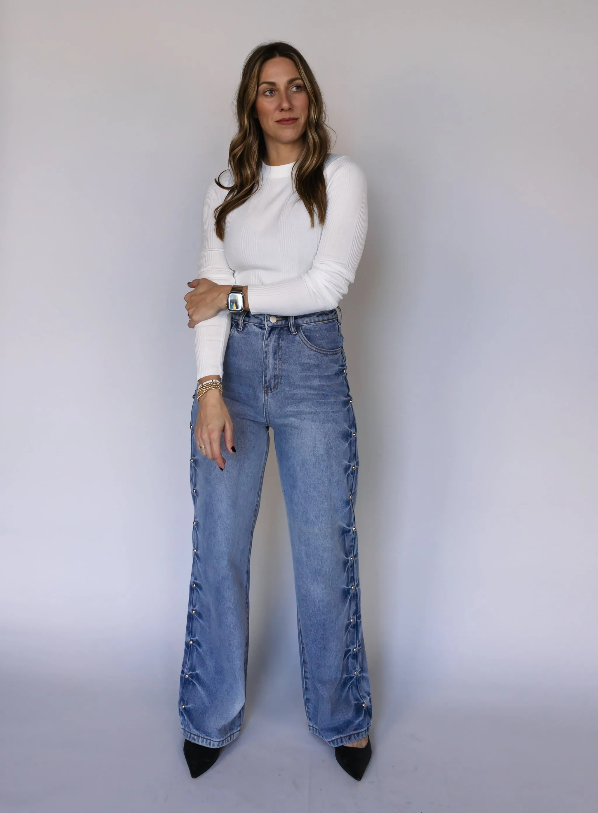 Halen Studded Jeans - Final Sale