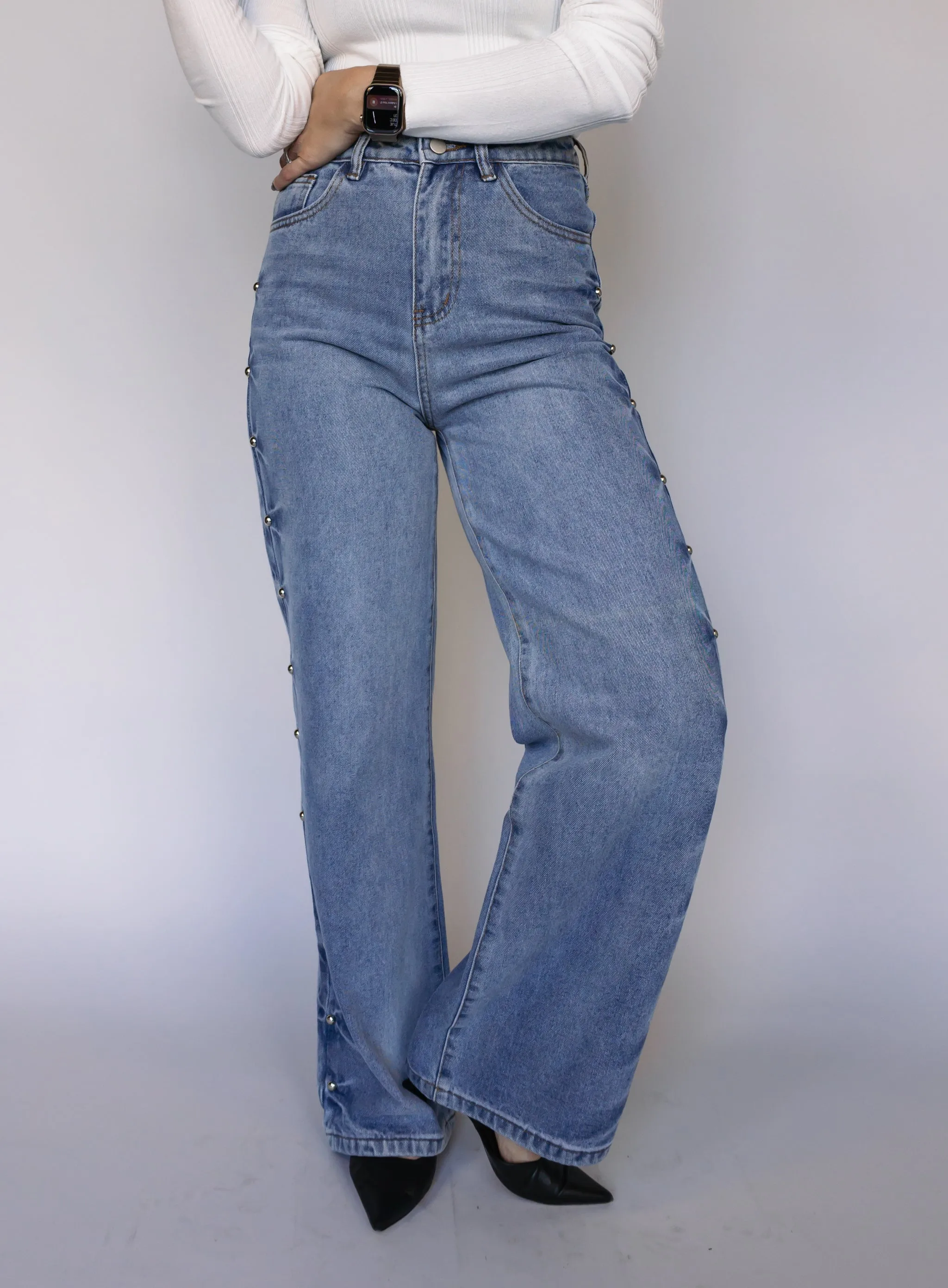 Halen Studded Jeans - Final Sale
