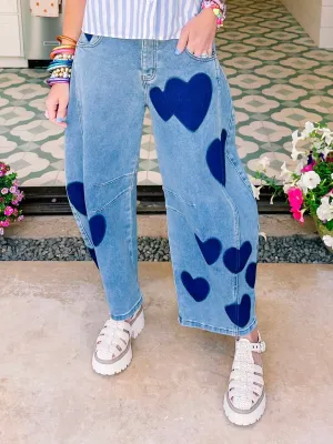 HEARTFELT BARREL JEANS