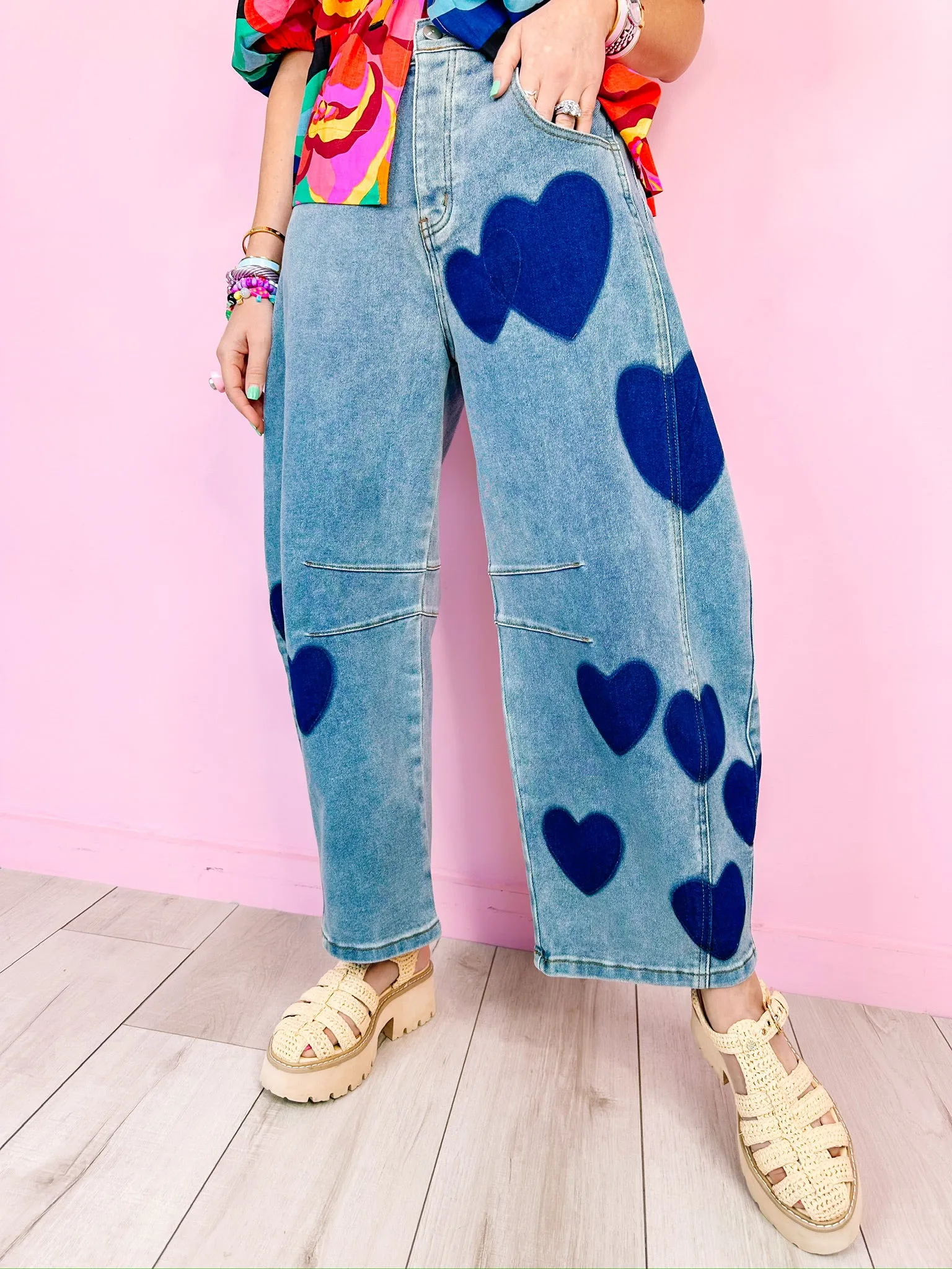 HEARTFELT BARREL JEANS