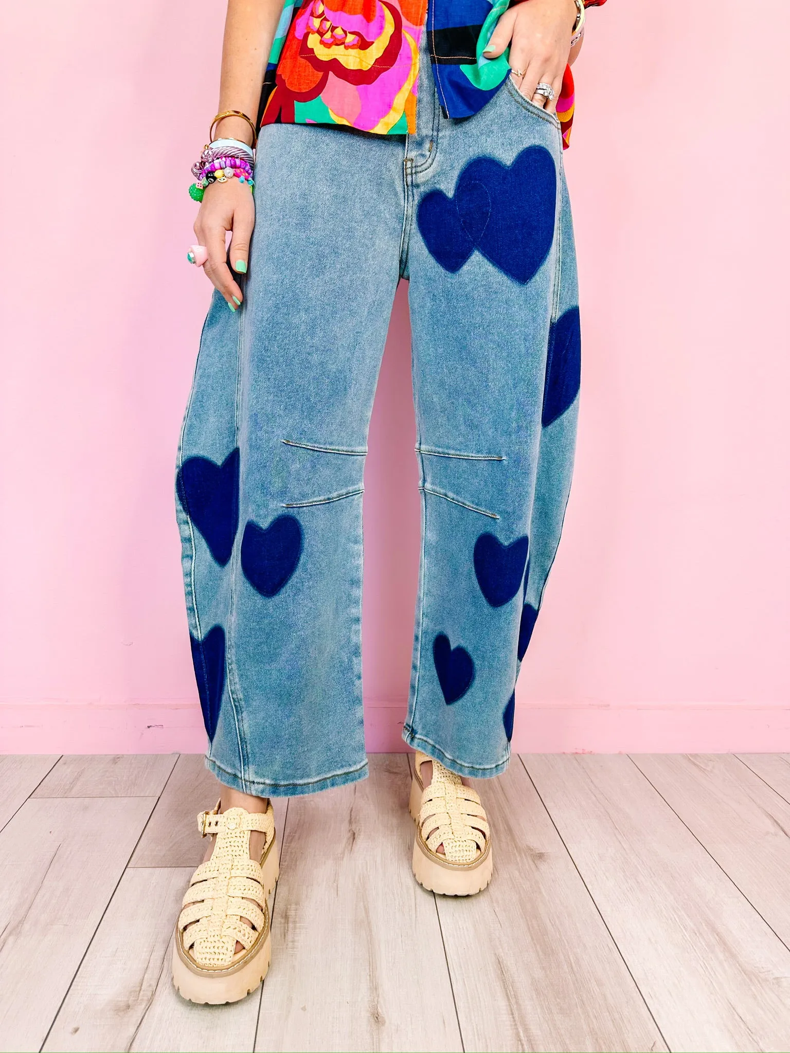 HEARTFELT BARREL JEANS