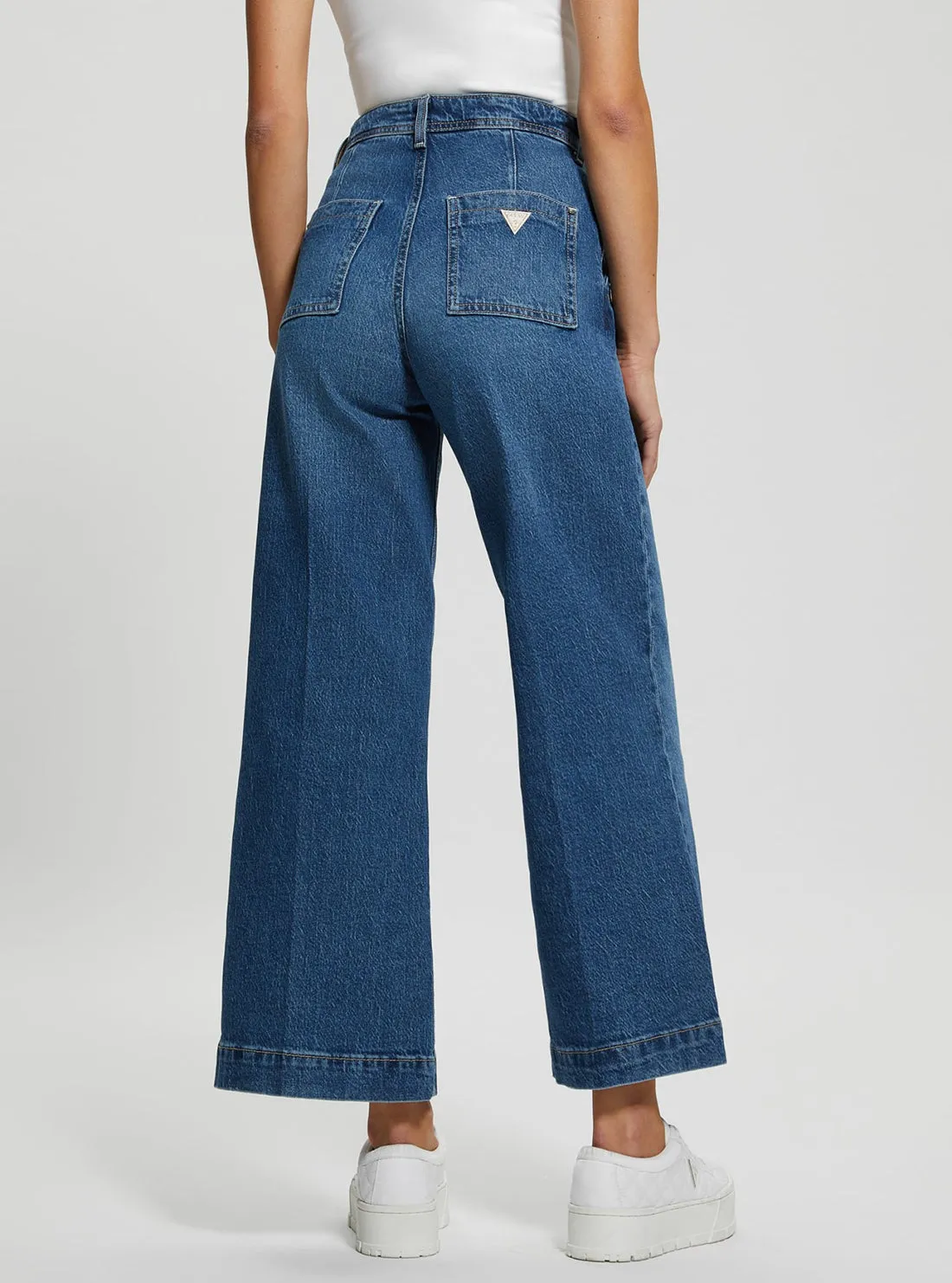 High-Rise Dakota Wide Leg Jeans in Mid Wash