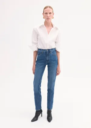 High Rise Jean in Denim - Indigo