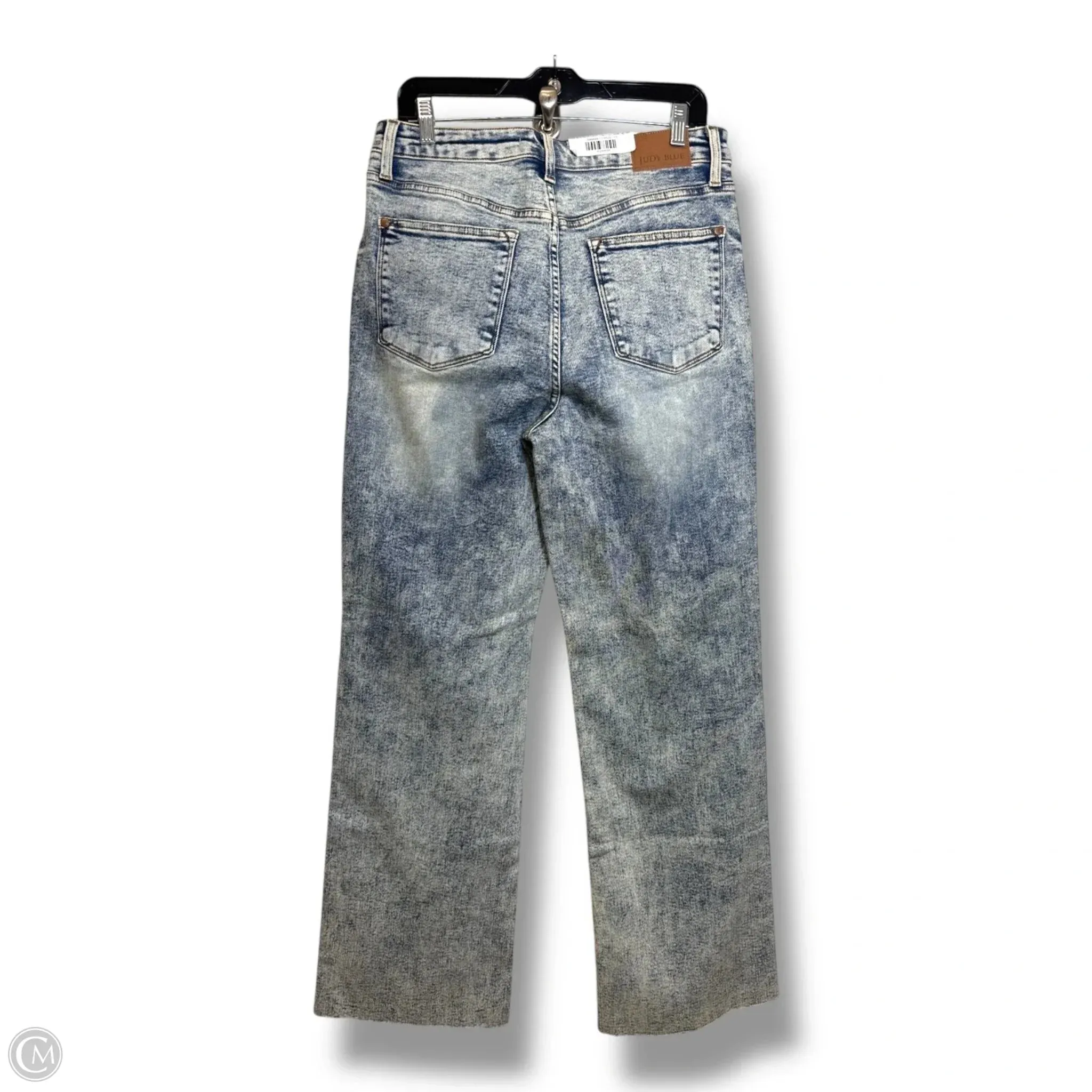 High waist Jeans Wide Leg By Judy Blue In Blue Denim, Size: 12