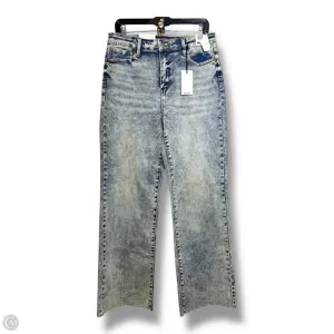 High waist Jeans Wide Leg By Judy Blue In Blue Denim, Size: 12