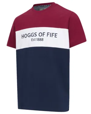 Hoggs of Fife Mens Dalbeattie Colour Block T-Shirt