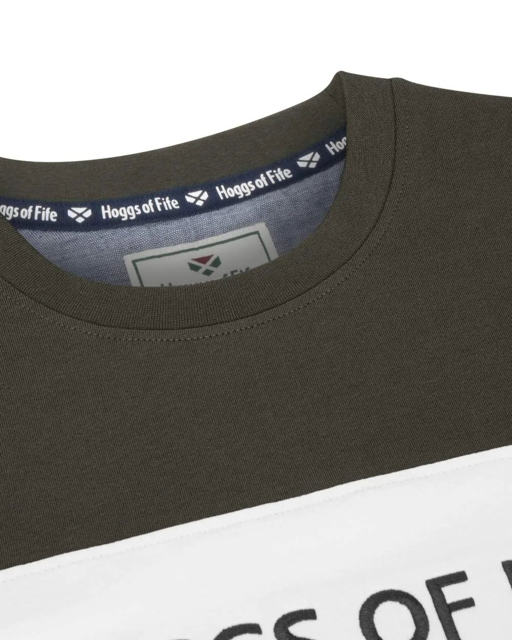 Hoggs of Fife Mens Dalbeattie Colour Block T-Shirt