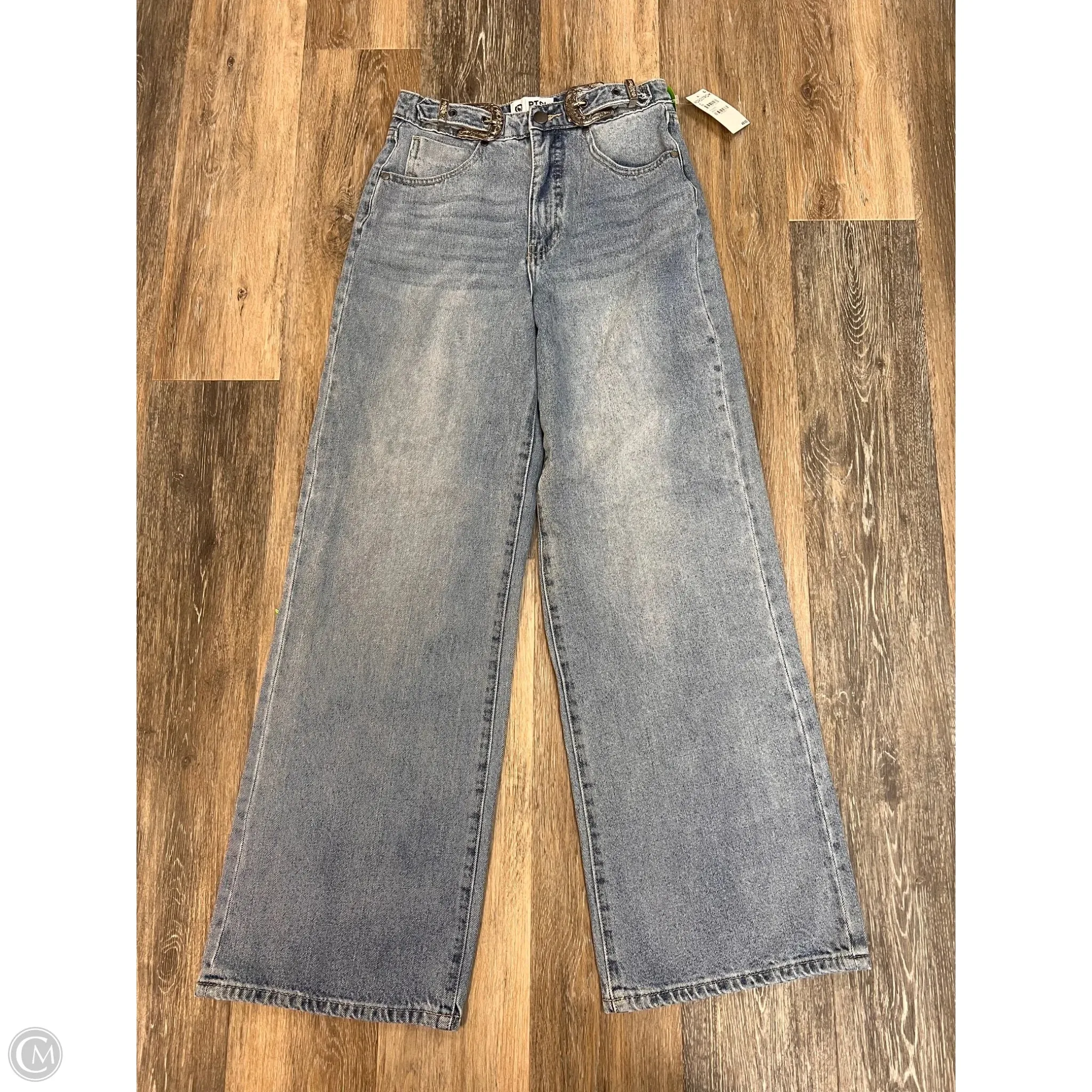 Jeans Boot Cut By PTCL In Blue Denim, Size: 2/26