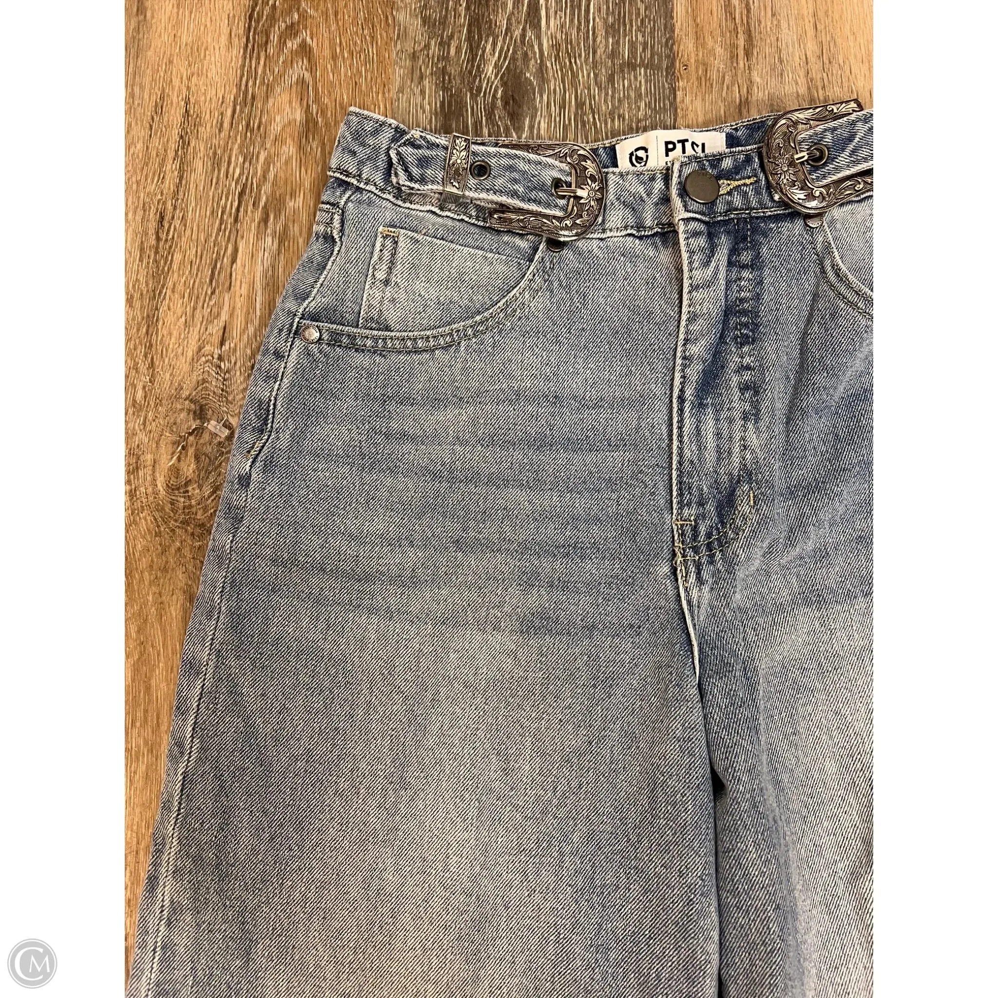 Jeans Boot Cut By PTCL In Blue Denim, Size: 2/26