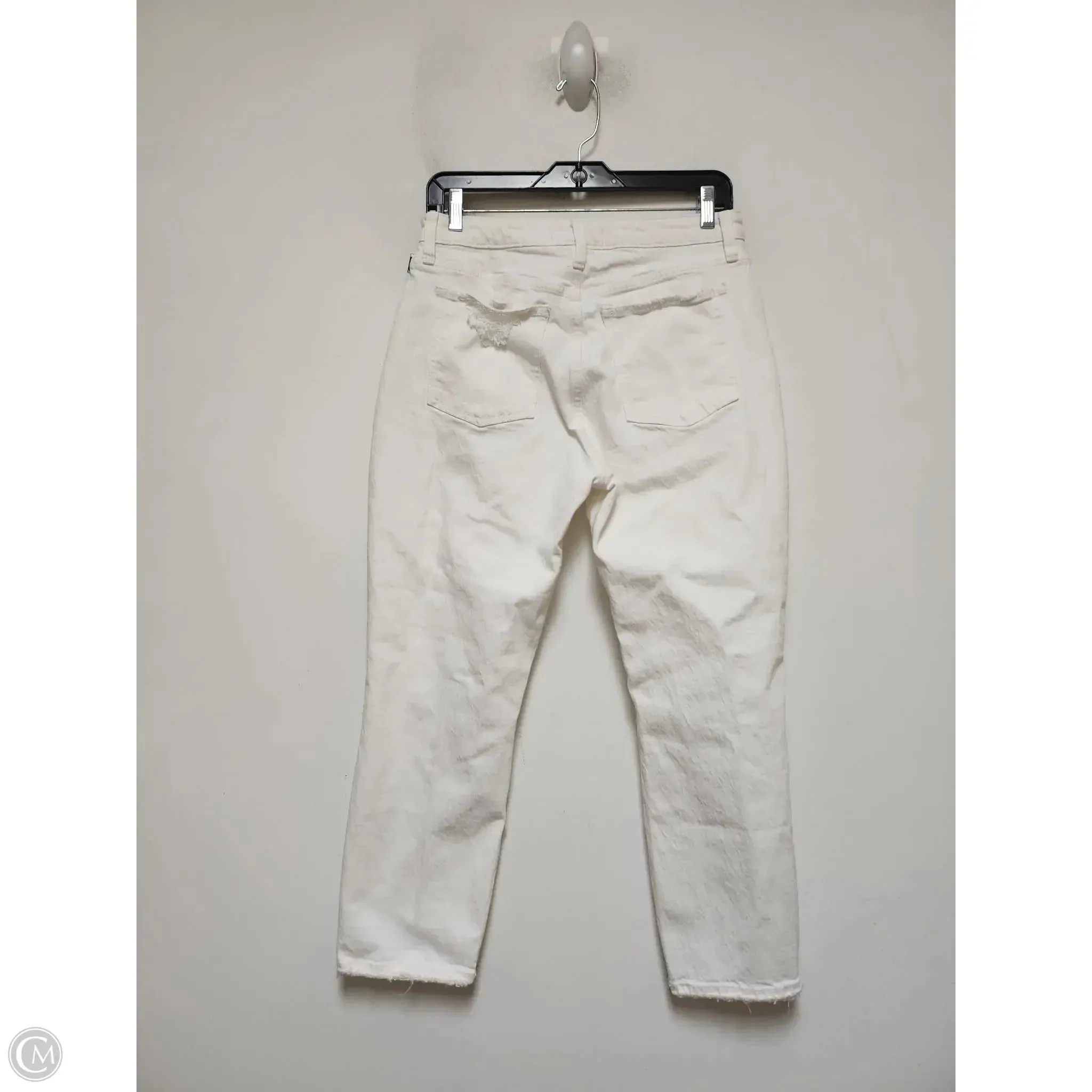 Jeans Boyfriend By Abercrombie And Fitch In White, Size: 6p