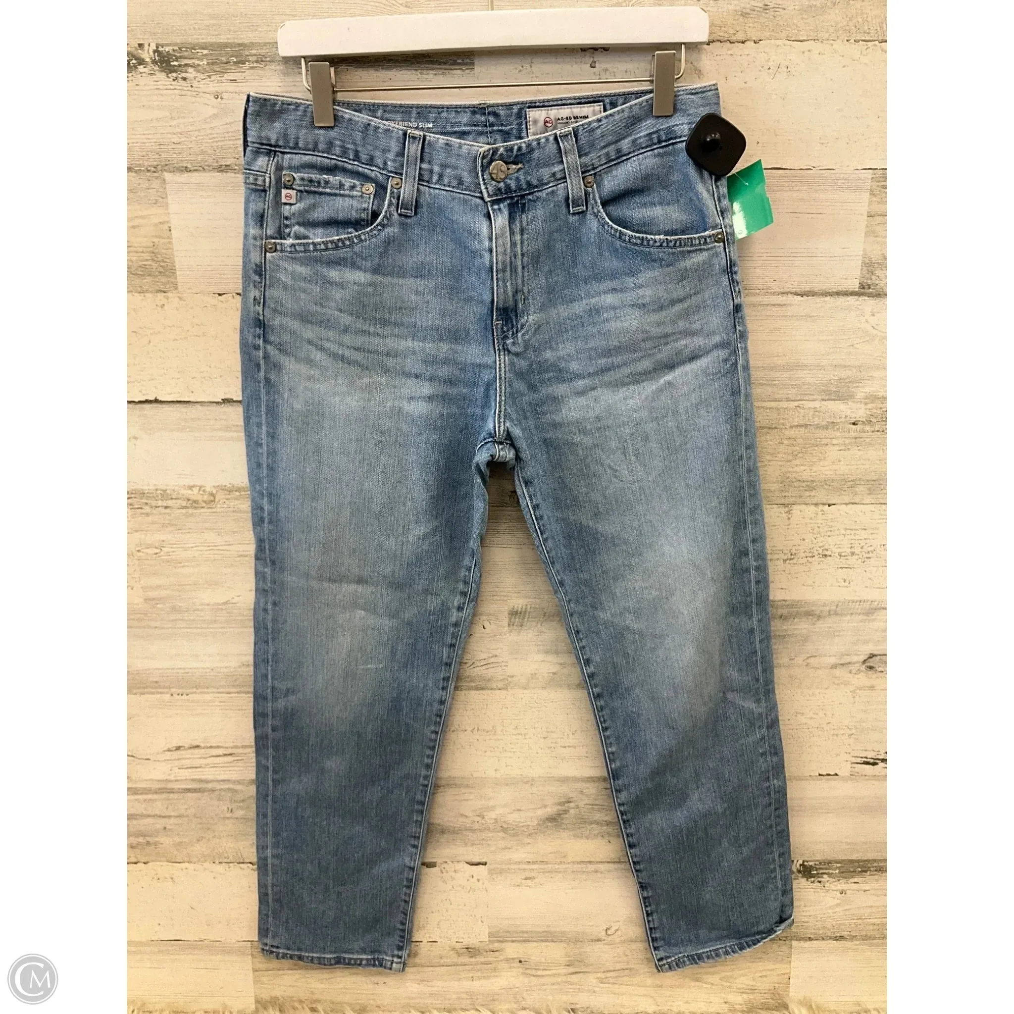 Jeans Boyfriend By Adriano Goldschmied In Blue Denim, Size: 8
