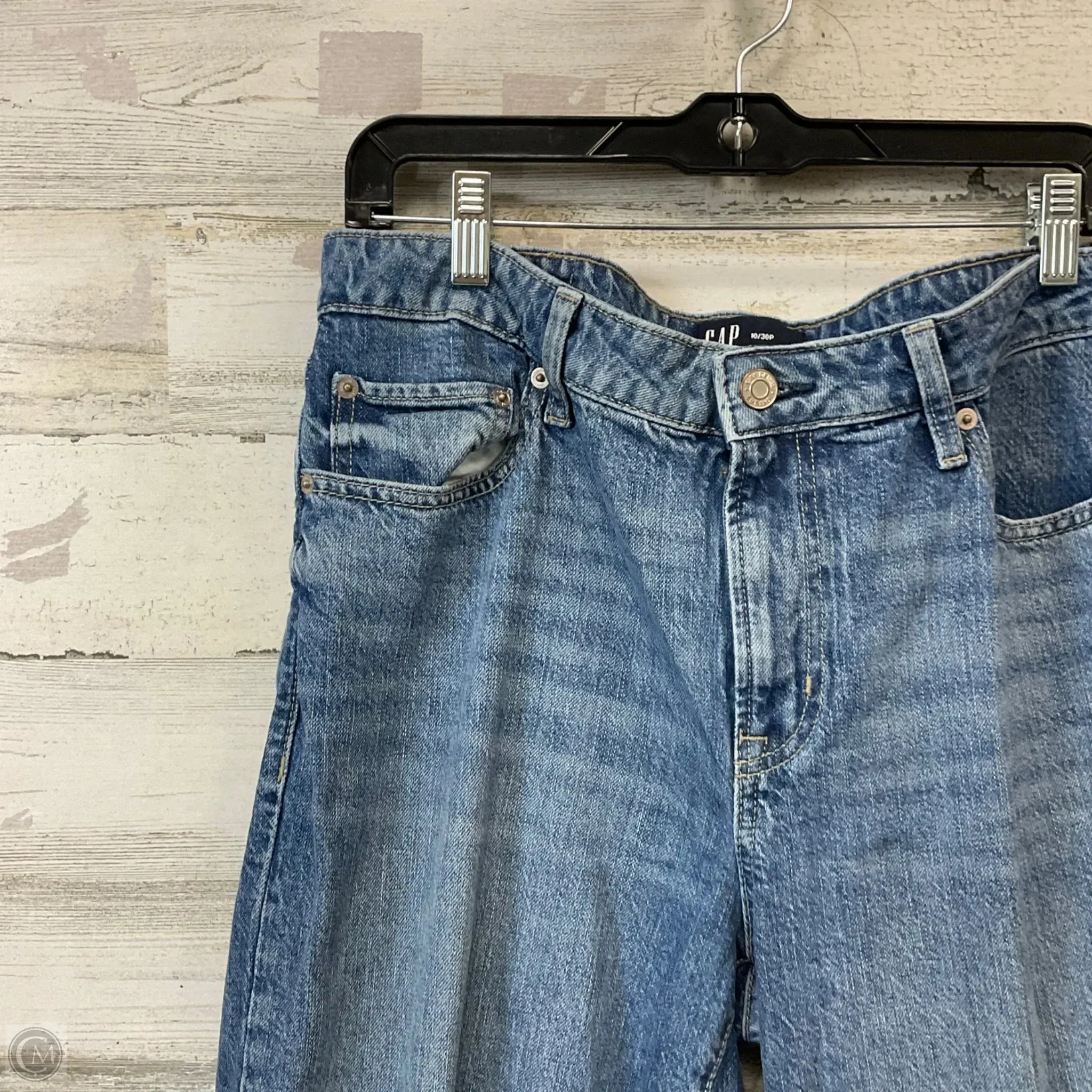 Jeans Boyfriend By Gap In Blue Denim, Size: 10