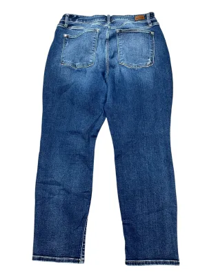 Jeans Boyfriend By Judy Blue In Blue Denim, Size:18